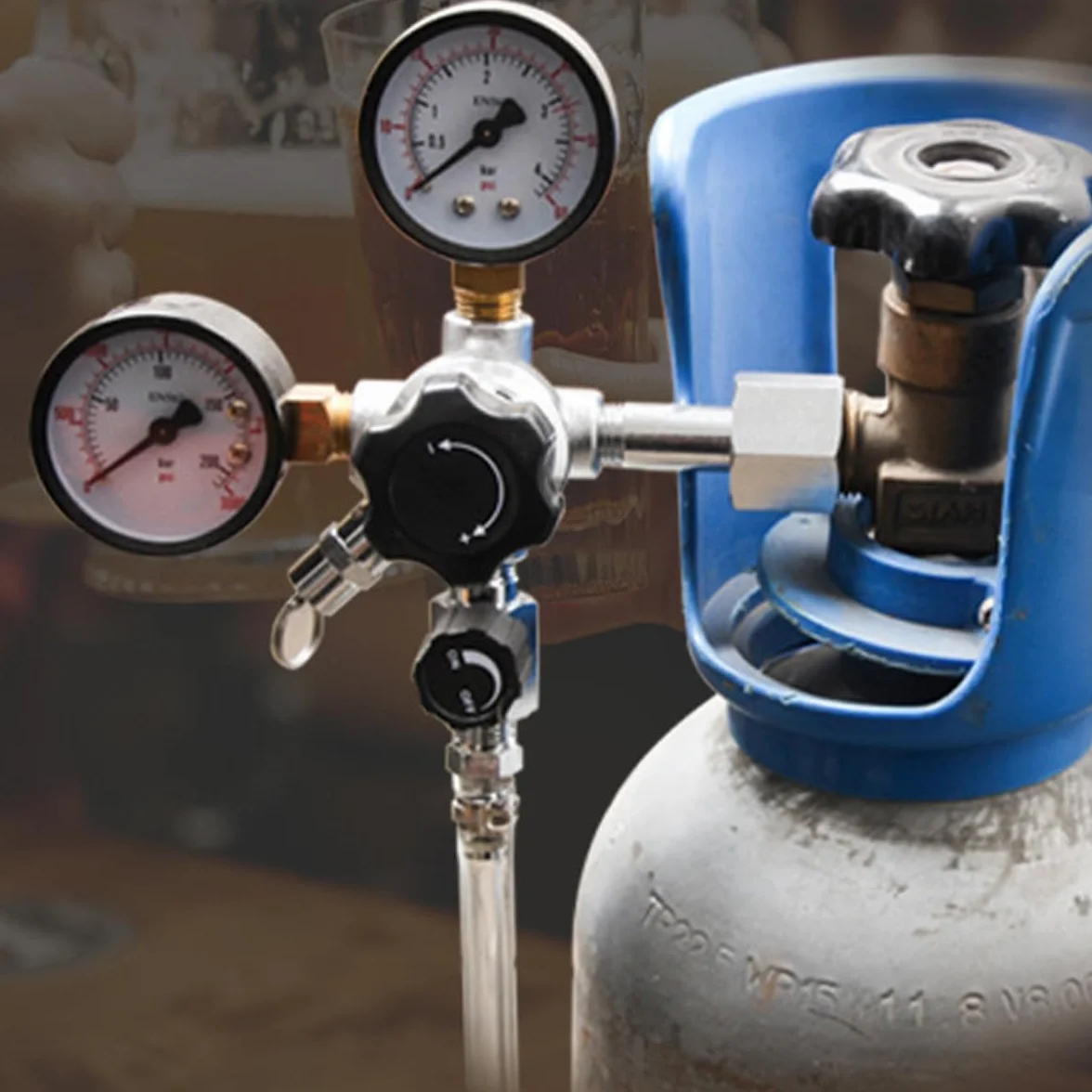 Manomètre de surpression du régulateur de CO2 Ensemble de soupapes polyvalentes de contrôle de Pression du Baril de bière et de Soda