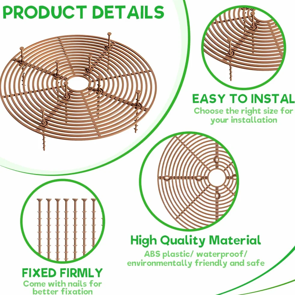 Joycabin Lot de 4 Grilles de Protection pour Pot de Fleurs 30 cm Protection Plantes Chat Enfants Animaux