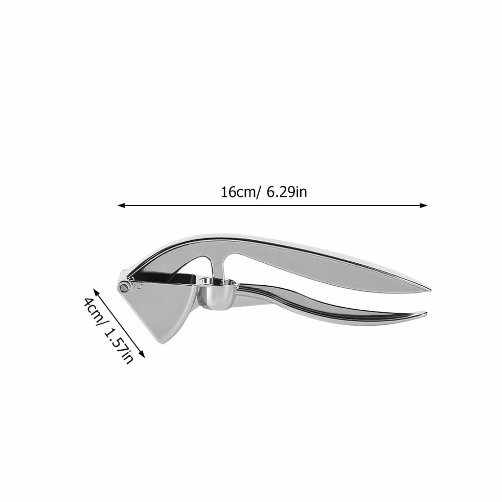 UPKOCH Presse-Ail Inox 16cm Manuel Ustensile Cuisine Purée Ail Gingembre