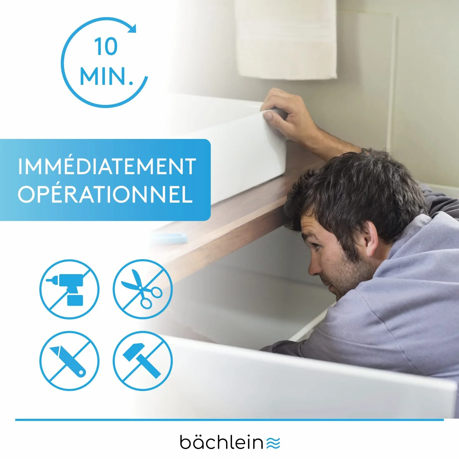 Bächlein Siphon Tubulaire Flexible Pour Évier de Cuisine - Raccord Universel G 1 1/2"