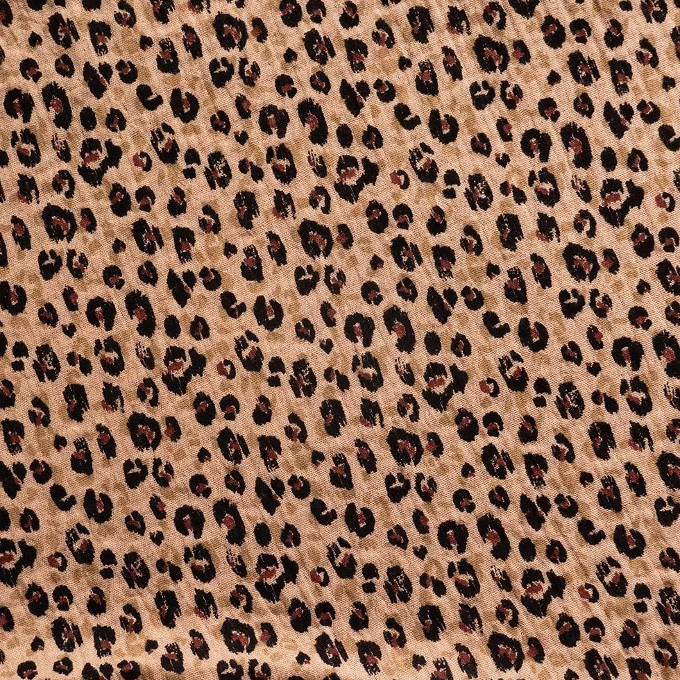 Coussin de Maternité 3 en 1 Grossesse Allaitement Repos Bébé Housse Double Gaze Coton Déhoussable Lavable Motif Léopard XXL