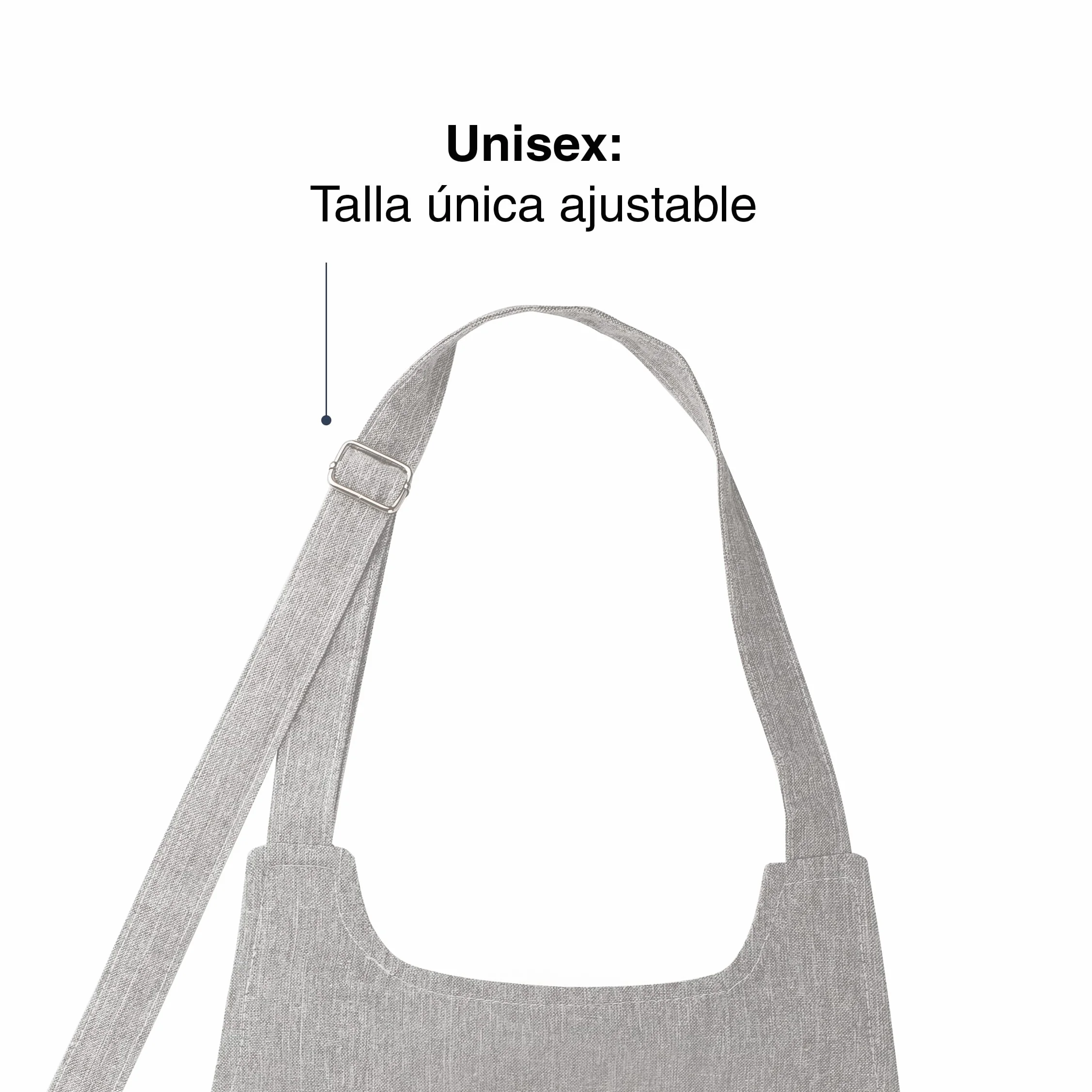 Lacor - 60082 - Tablier de cuisine unisexe, Tablier au design simple, élégant et original, mesure 68x83 cm, couleur Gris marbré