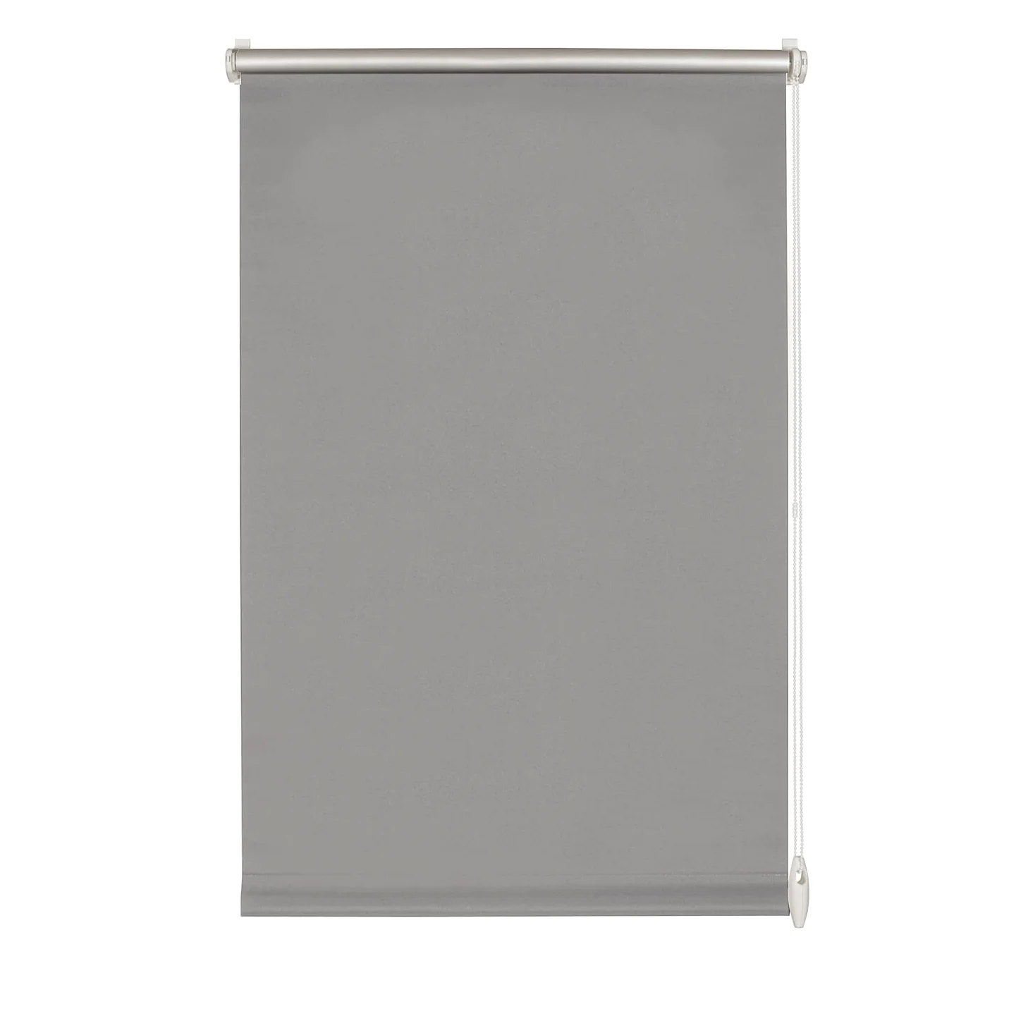 GARDINIA EASYFIX Store Enrouleur Thermique avec Dos Thermique à Clipser ou à Coller, Réflexion Lumineuse Maximale, Économie d'Énergie, Opaque, Kit de Montage Inclus, Gris, 100 x 210 cm (l x H)