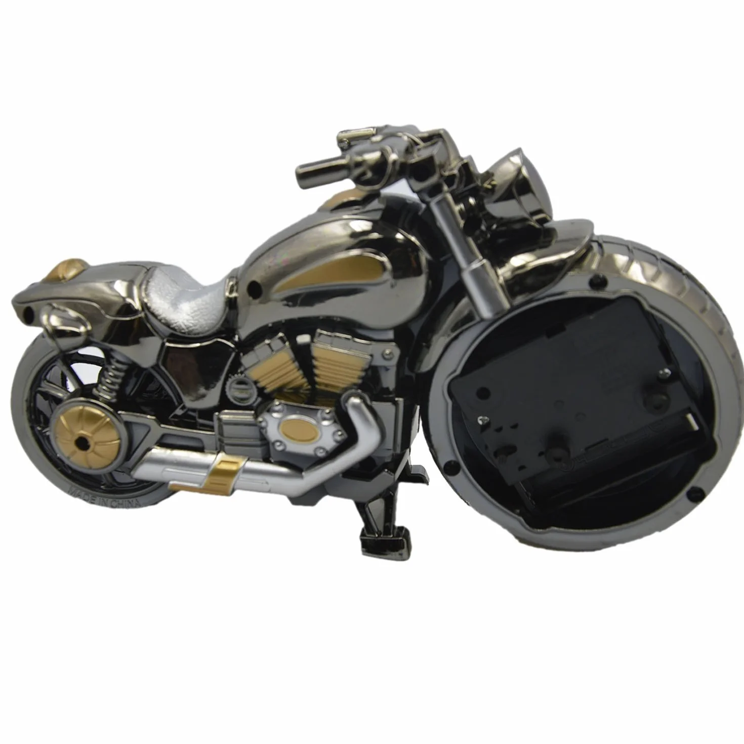 Rétro Moto Style Réveil Table Bureau Horloge Décoration Cadeau
