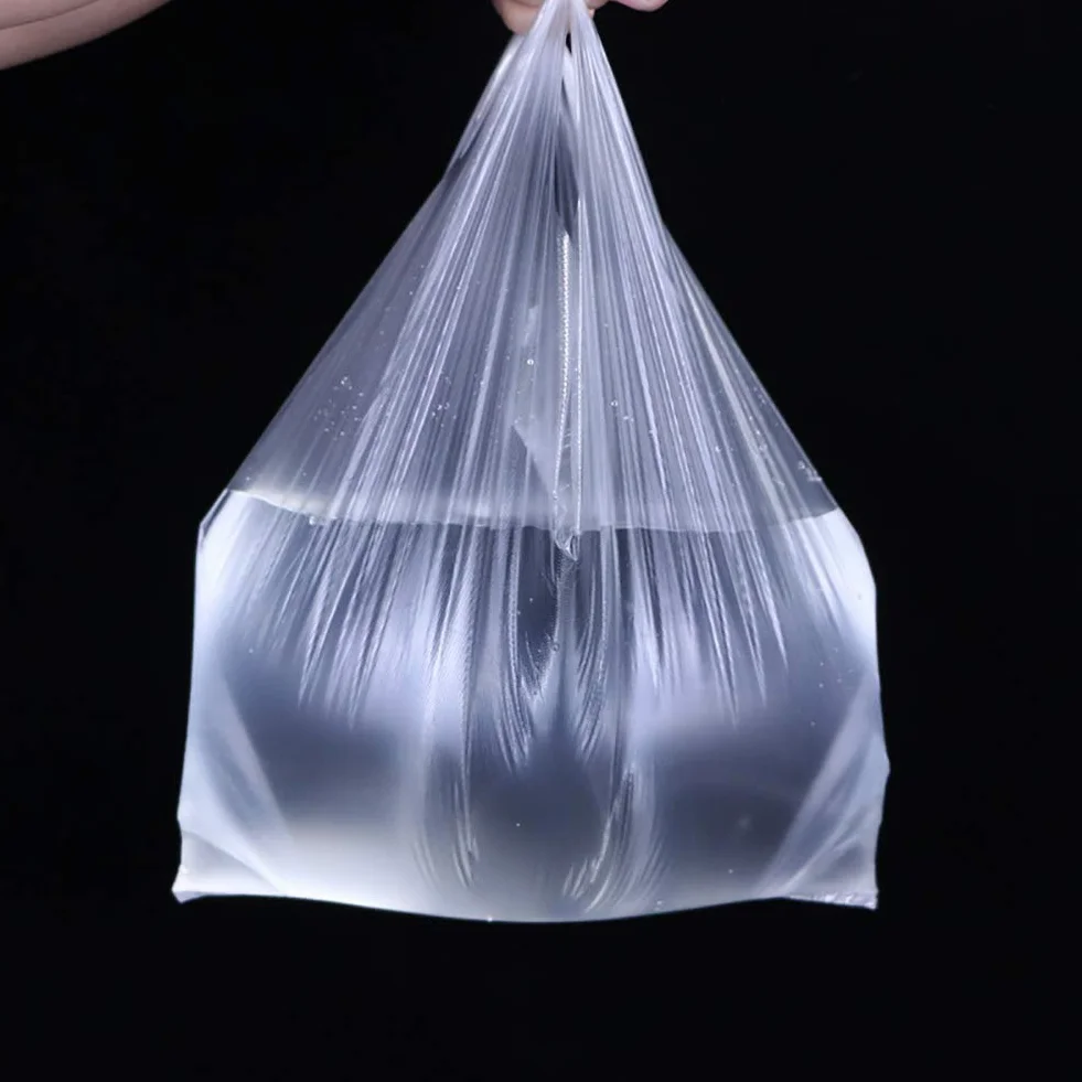 Sacs en Plastique Transparent avec Poignée 24cm 100 PCS
