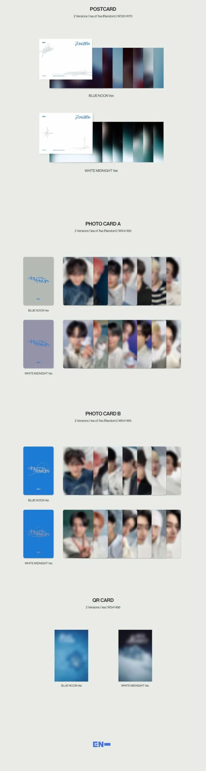 EN HYPEN ROMANCE UNTOLD DAYDREAM WHITE MIDNIGHT VERSION