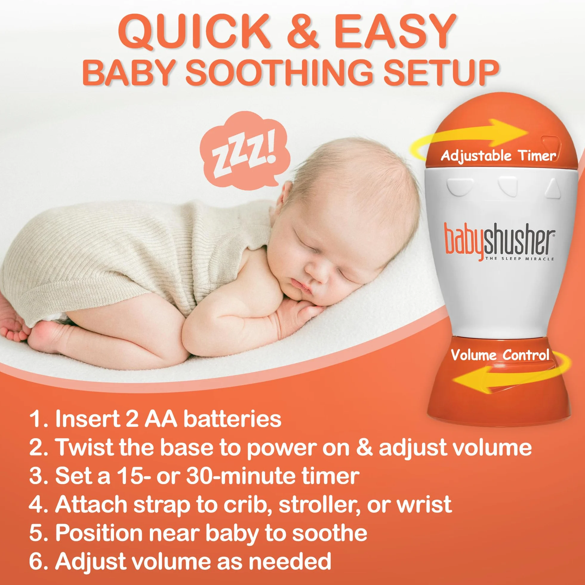 Baby Shusher Pneo Soothing Sleep Miracle for Babies