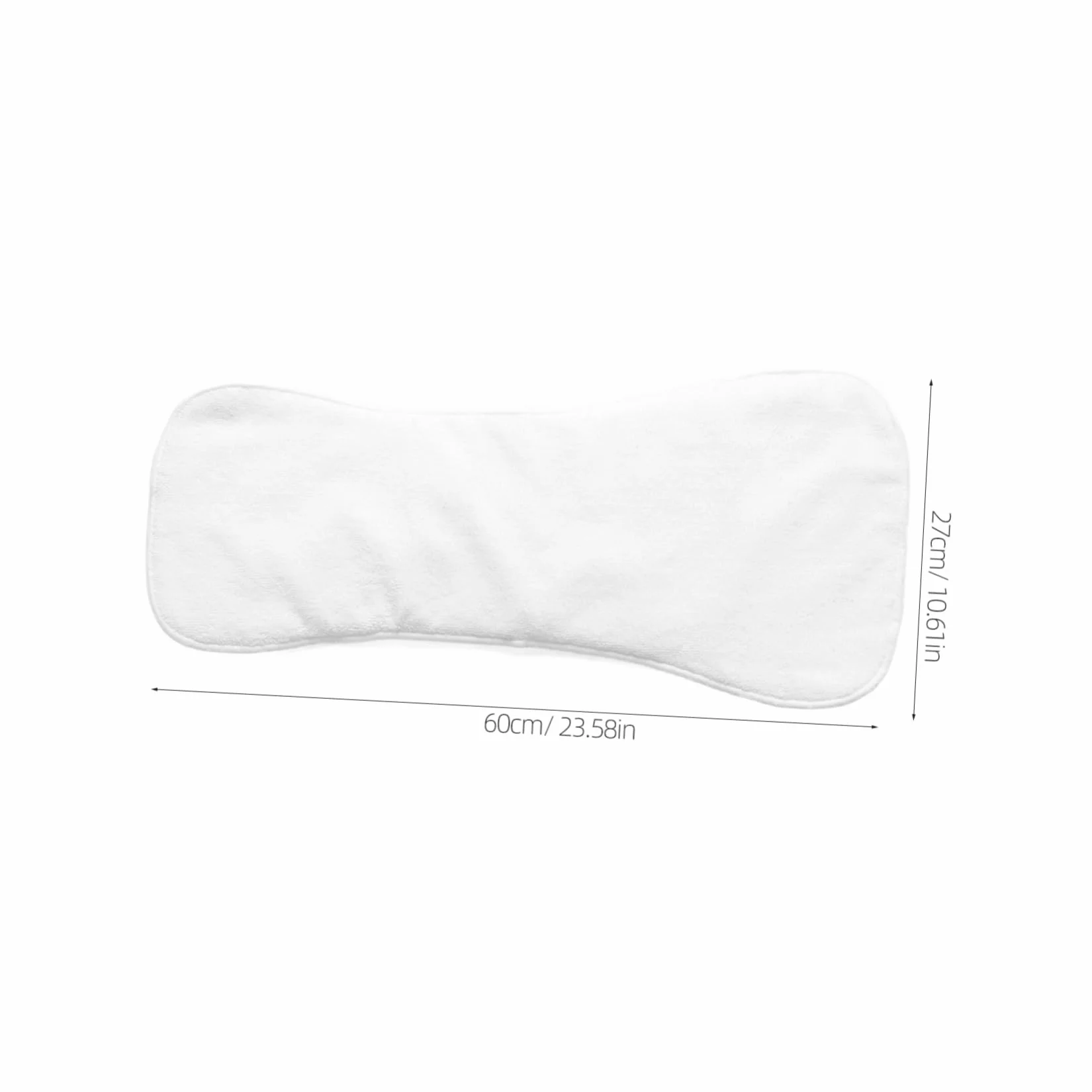 Couche Lavable pour Adulte Blanc, Quatre Couches Absorbantes, Réutilisable pour Lit et Poussette