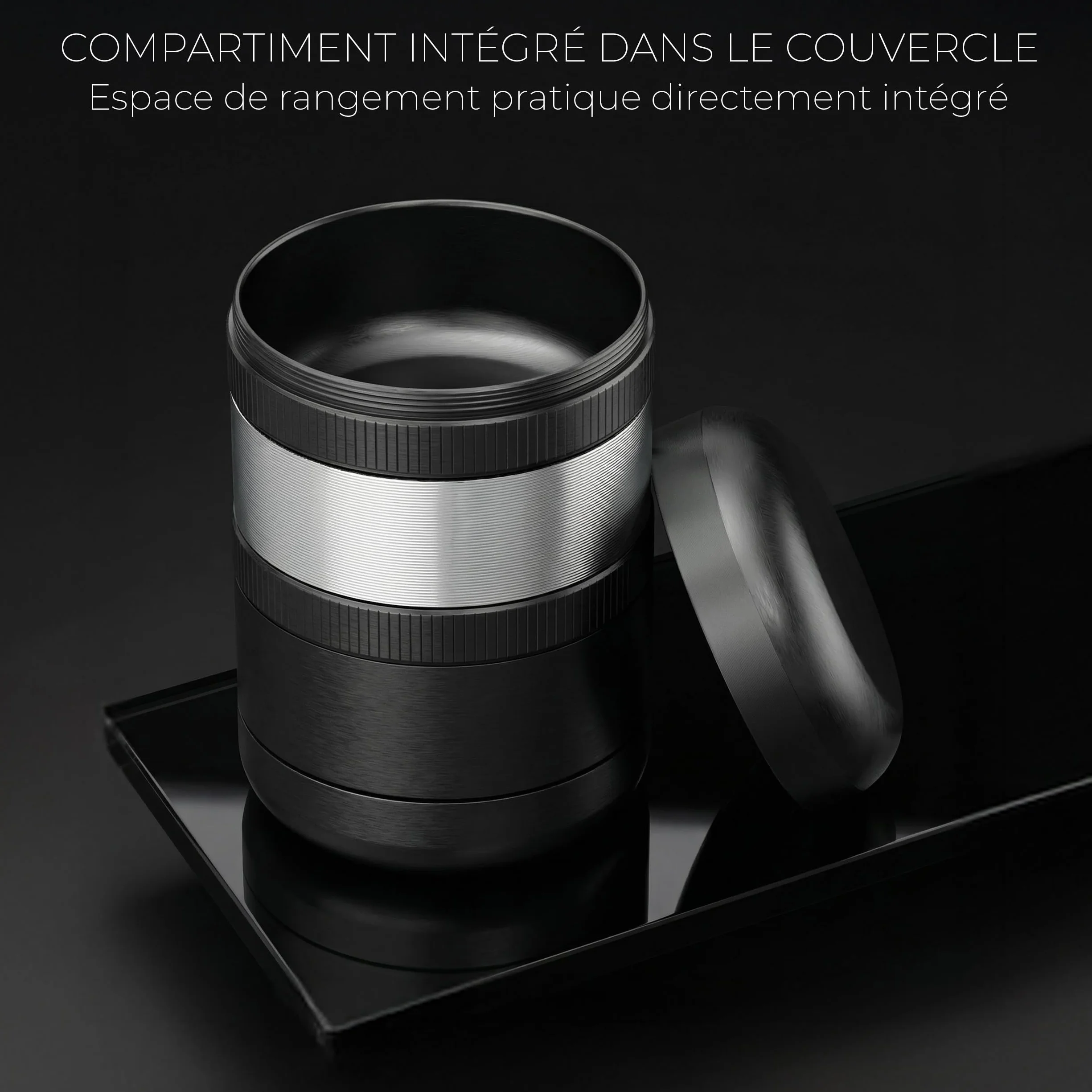 Viberium Grinder Metal Pro 60 mm 4 pièces Moulin à Herbes