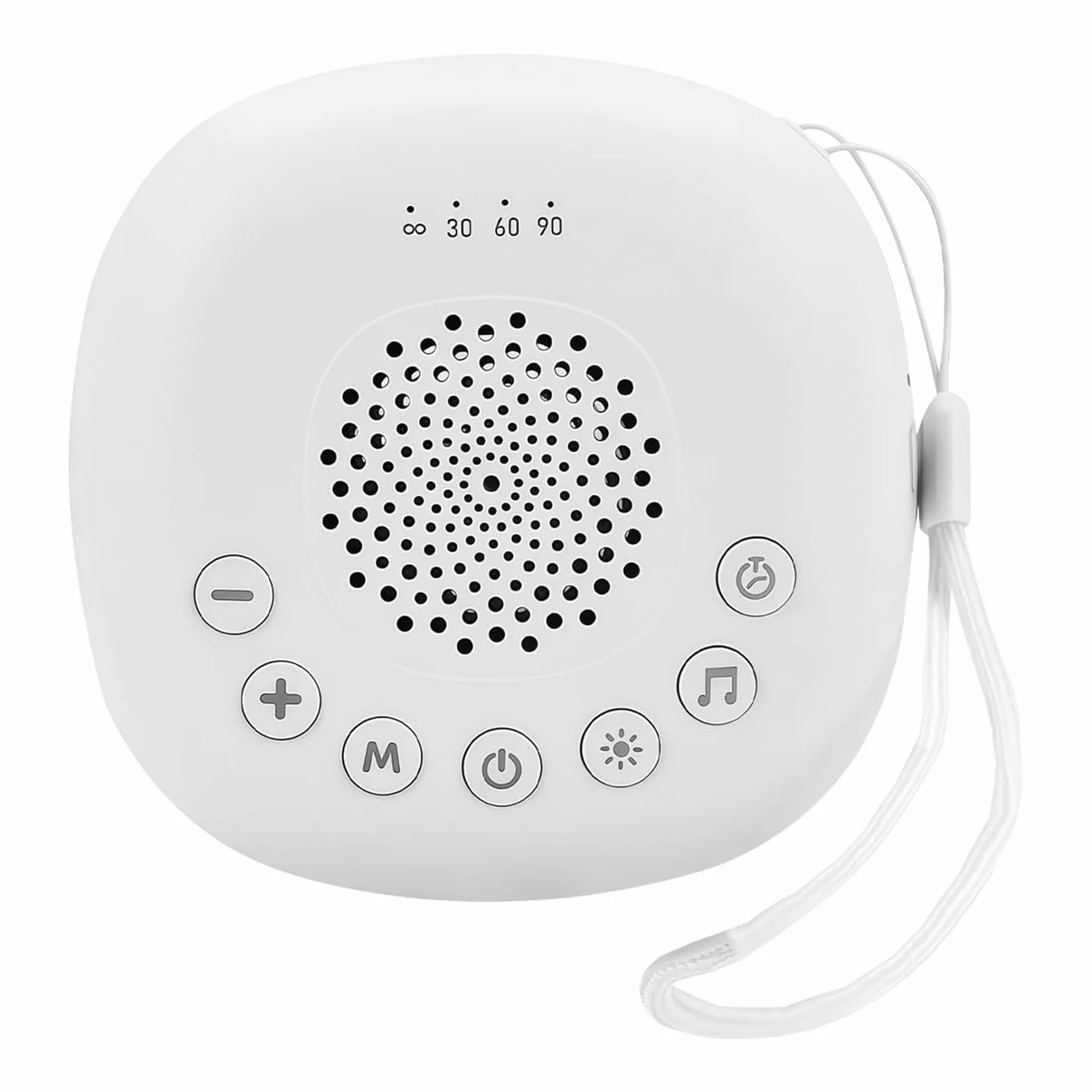 Machine à bruit blanc portable pour bébé avec veilleuse, 20 sons apaisants, rechargeable USB
