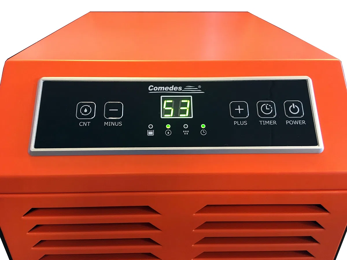 Comedes Déshumidificateur de chantier ITR 70 (max.70 l/24h) Convient pour les pièces et les caves jusqu'à 150 m²/345 m³