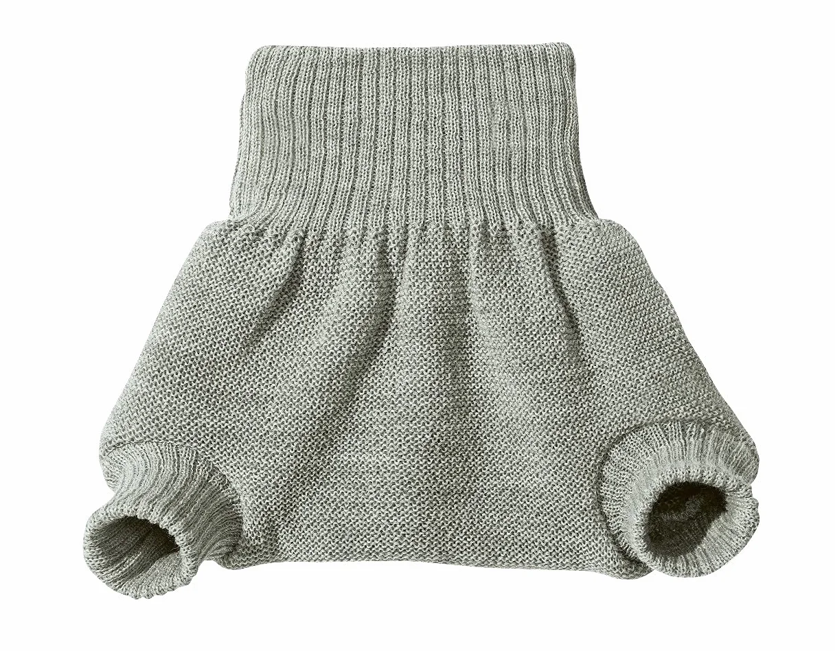 Culotte de protection laine Mérinos grise 3-6 mois DISANA