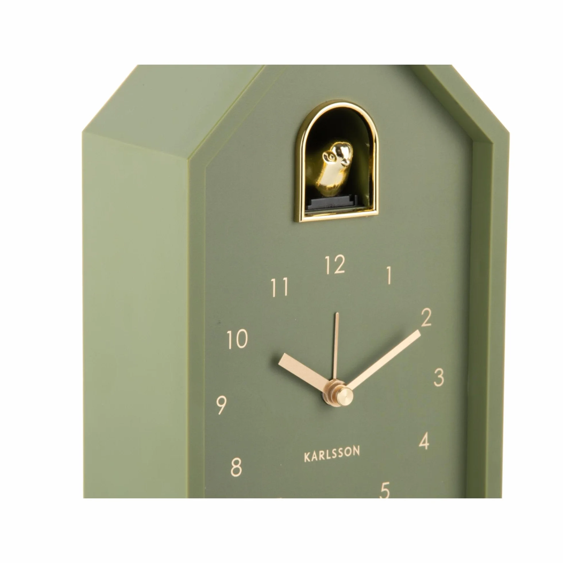 Karlsson KA6077GR Horloge murale coucou Vert