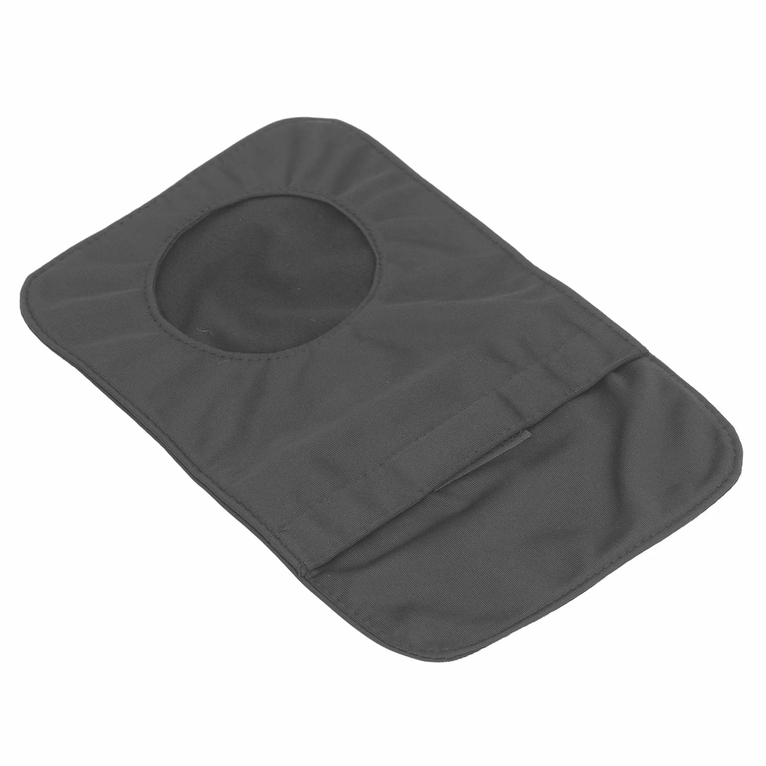 Housse de sac de colostomie noire en coton respirante lavable ajustement universel