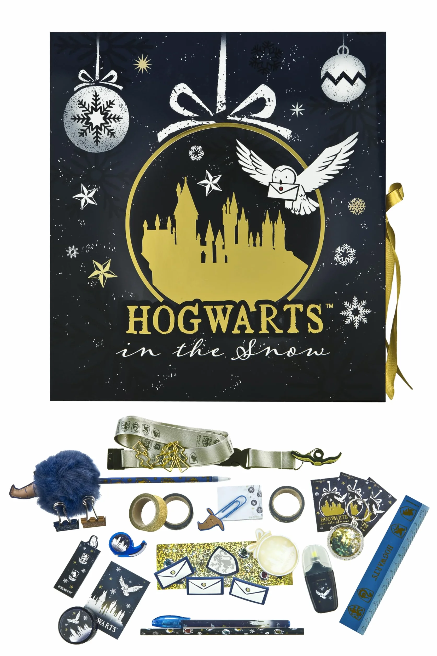 Undercover Calendrier de l’Avent Harry Potter - Boîte pliable avec ruban - 24 surprises créatives - Cadeaux