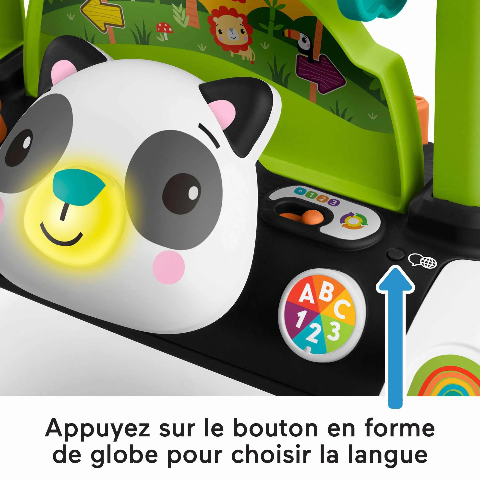 Fisher-Price Trotteur interactif 2 côtés Rythme Stable HJY73