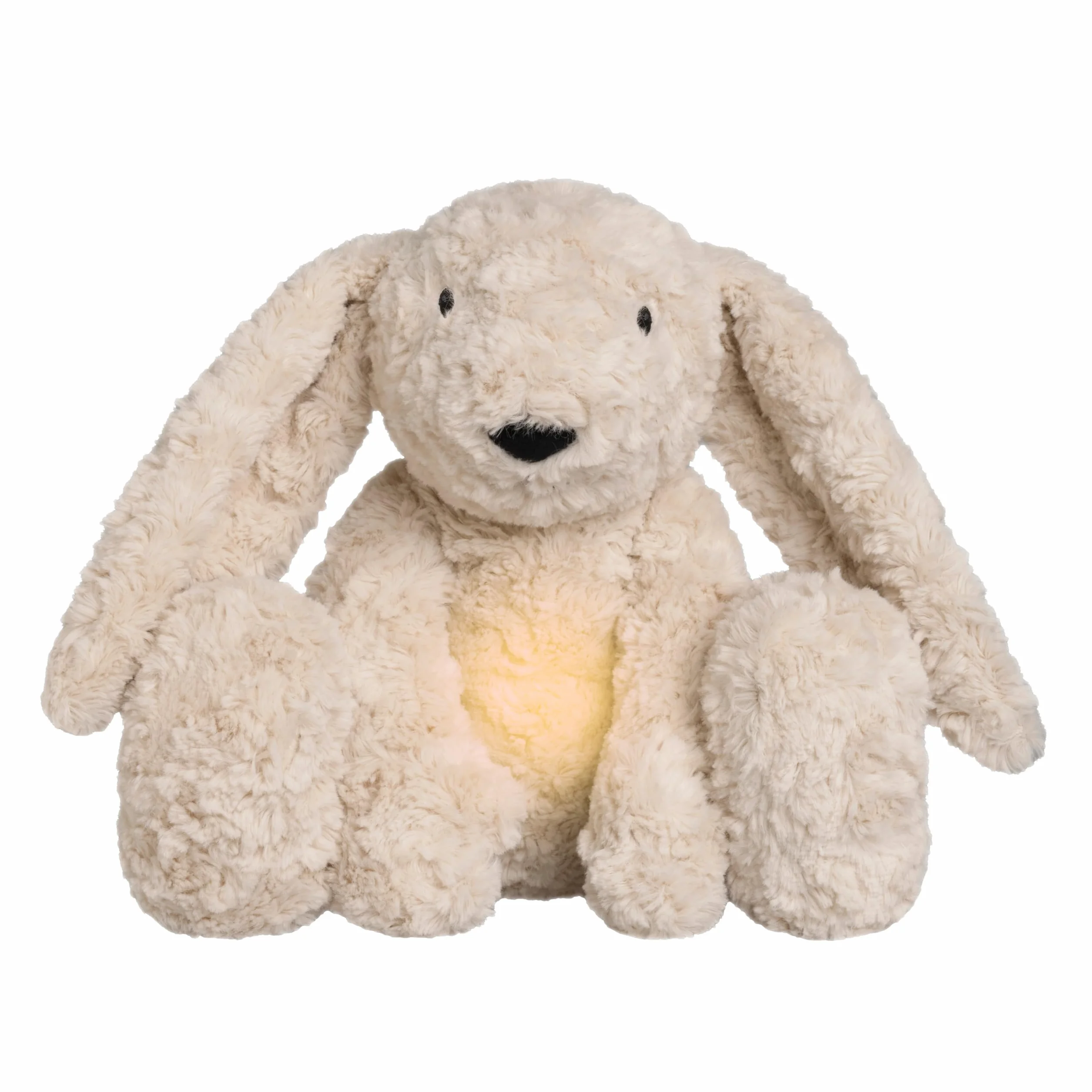 Baby's Only Bibi le lapin en peluche avec entraîneur de sommeil musicale veilleuse bruit blanc bébé Warm Linen