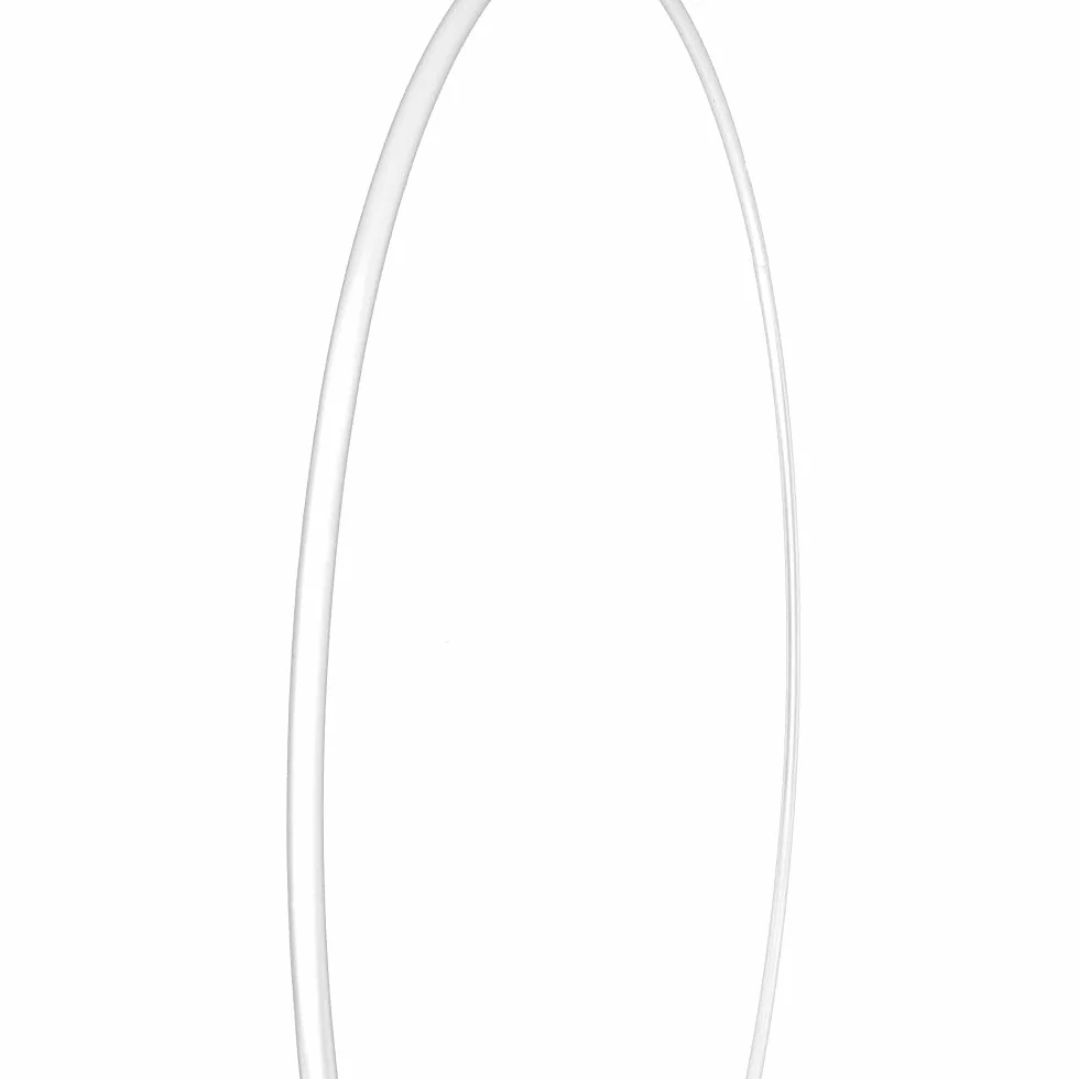 Lot de 3 anneaux en métal pour bricolage 3 mm épaisseur 20 cm blanc attrape-rêves macramé