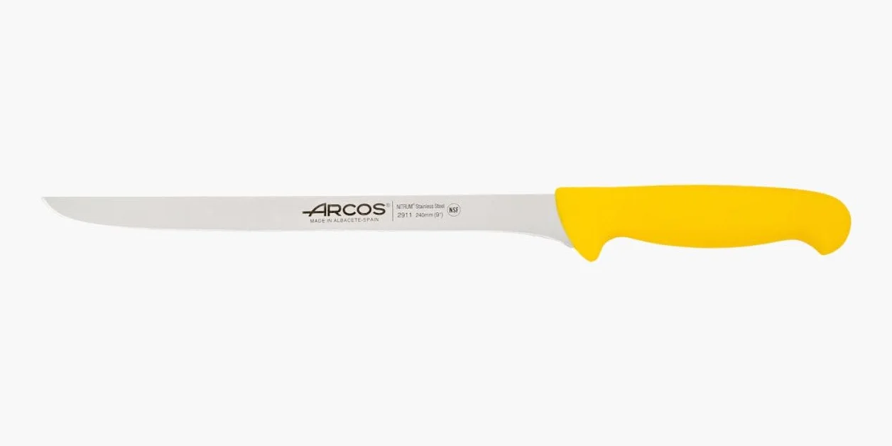 Arcos Couteau à Jambon Flexible 24 cm Acier Inoxydable Nitrum Série 2900