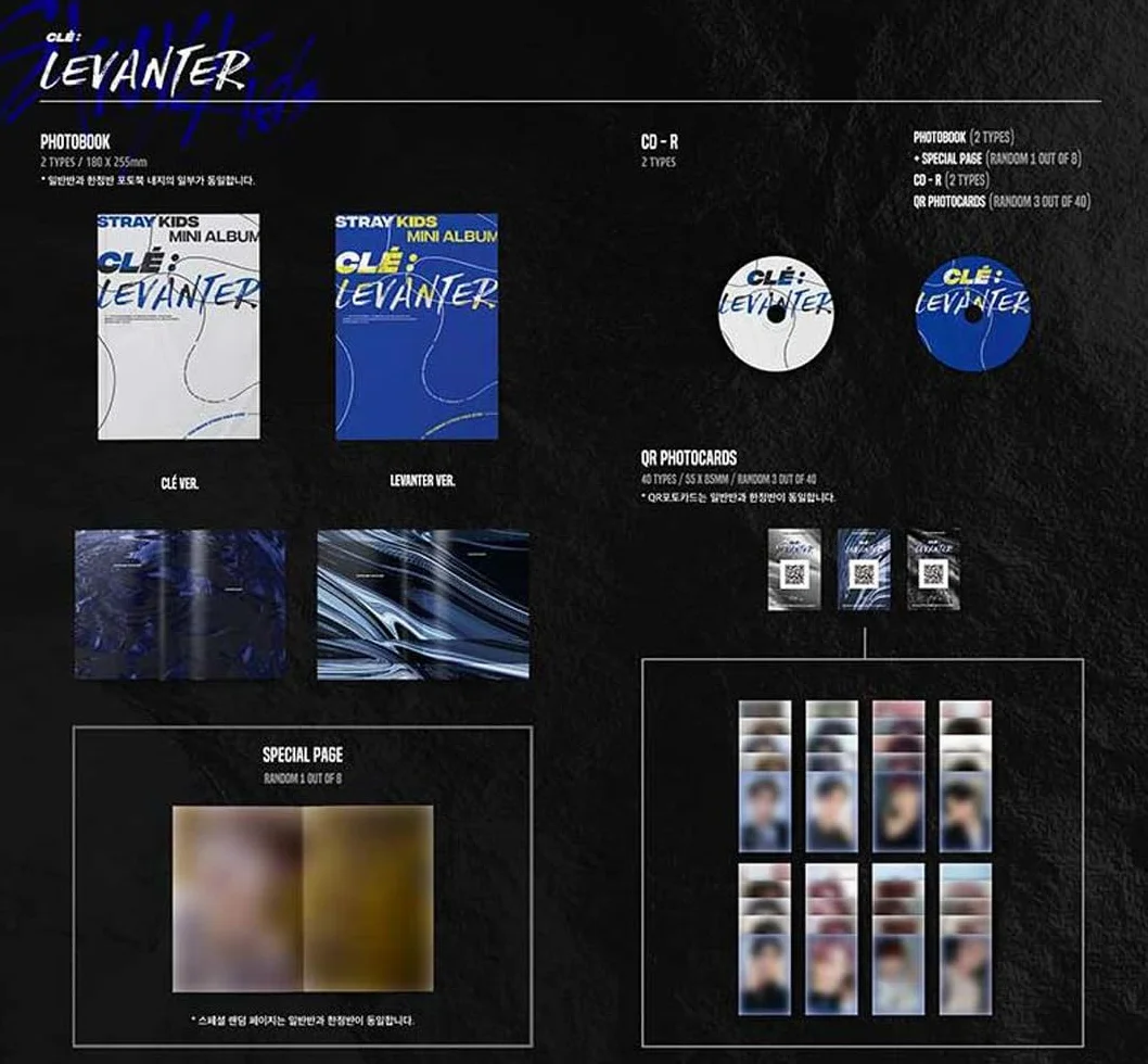 STRAY KIDS SKZ KPOP MINI ALBUM CLE LEVANTER