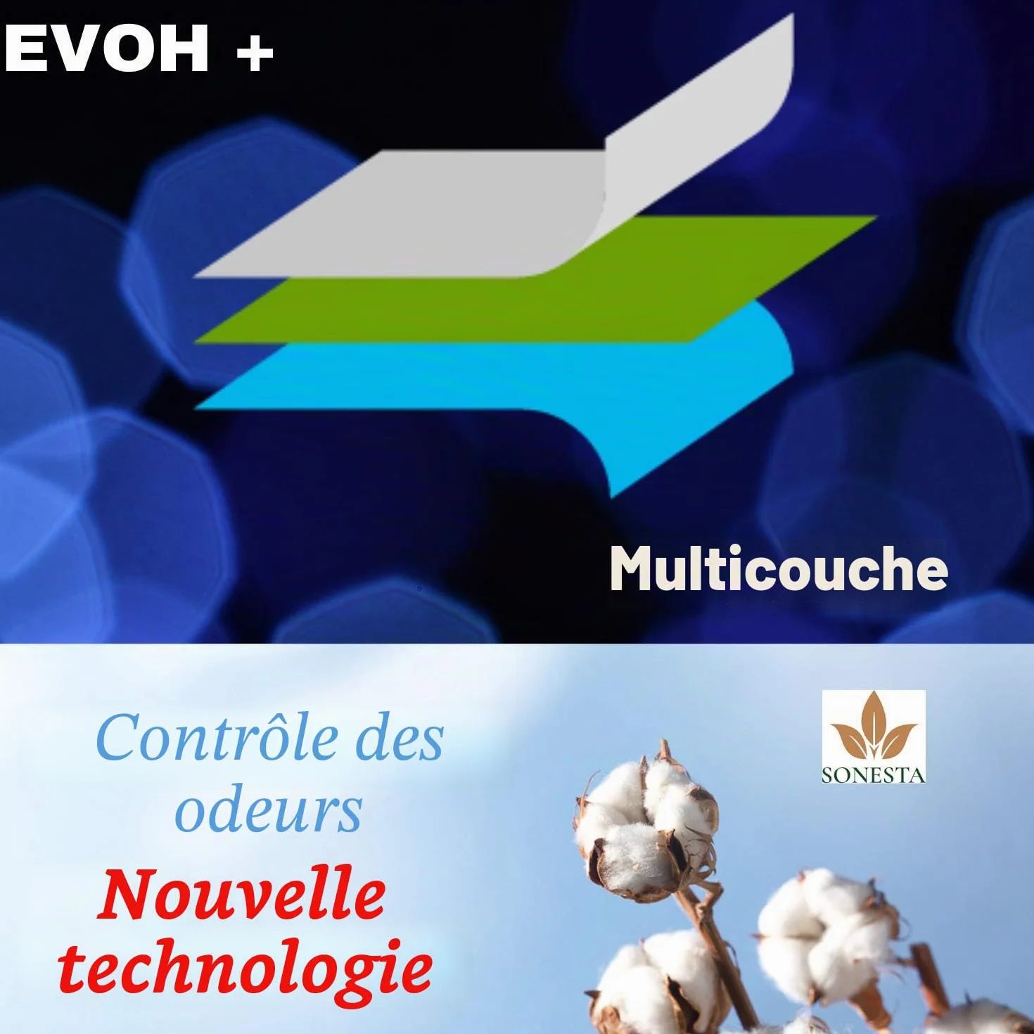 Sac pour poubelle à couches ECO Recharge 200 mètres Compatible Tomme Tipee TEC Twist and Click Simplee Parfum Lavande