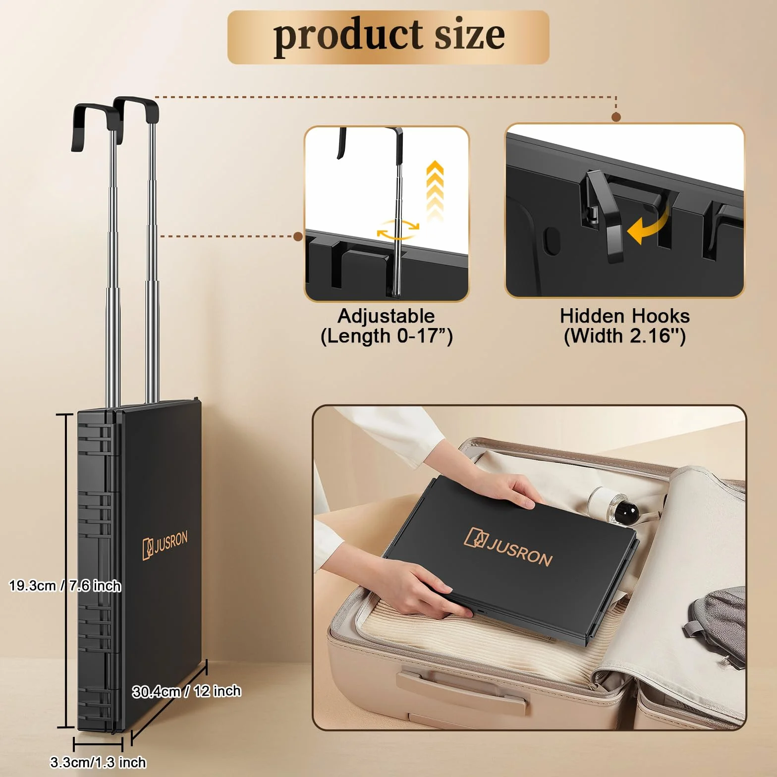 Miroir Coiffure 360° 3 Faces Barbier Réglable Pliable Portable