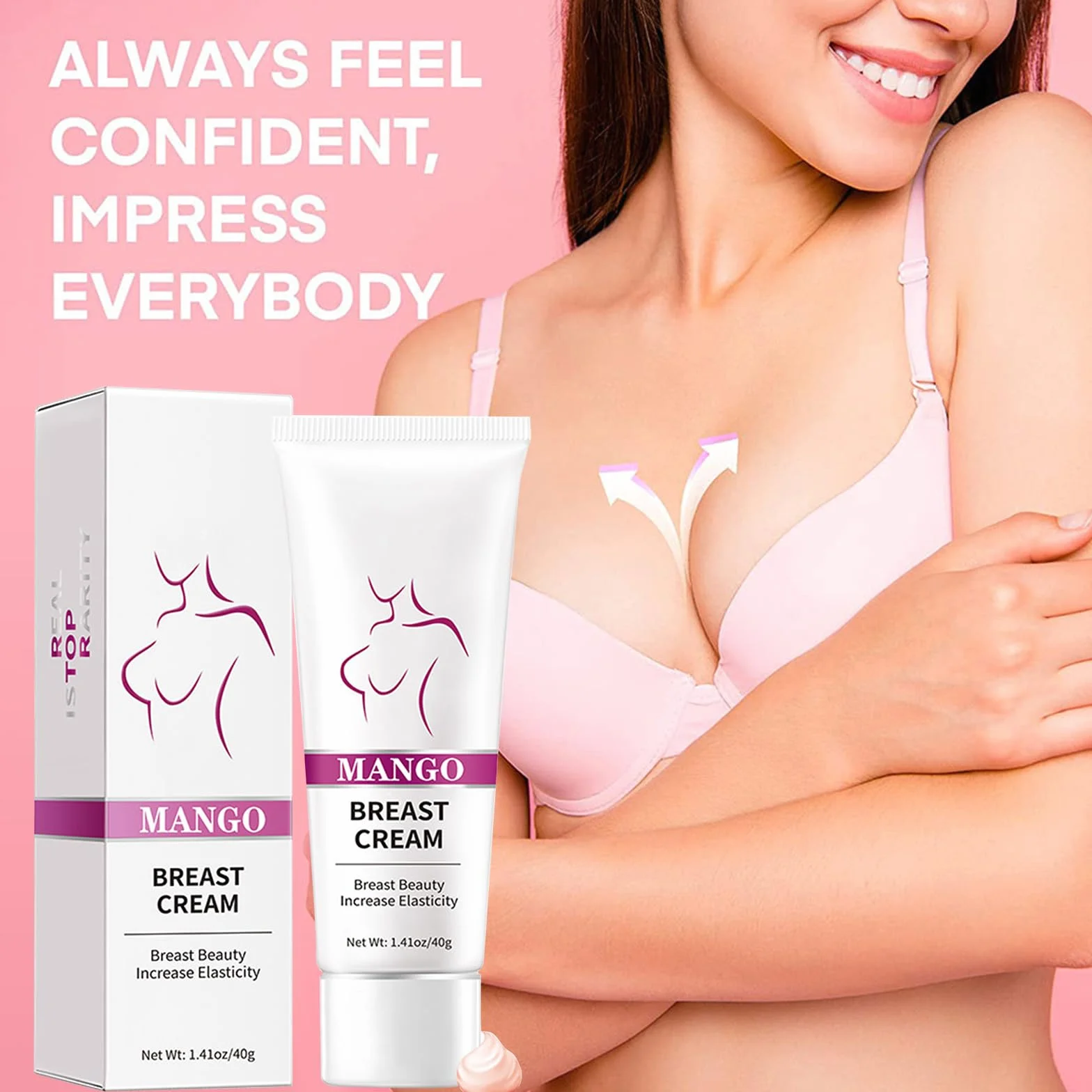 Crème d'amélioration de la Poitrine 40g Augmentante Hydratante Raffermissante Lifting Massage