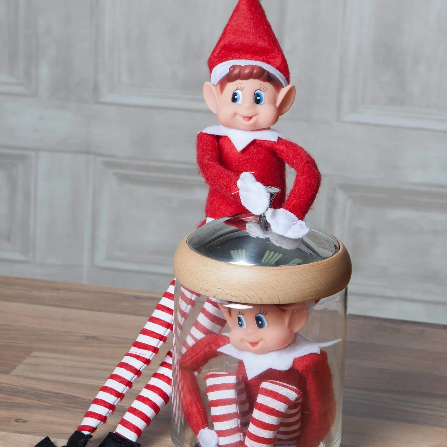 Elfie et Elvie Lot de 2 Figurines Souples en Vinyle Rouge