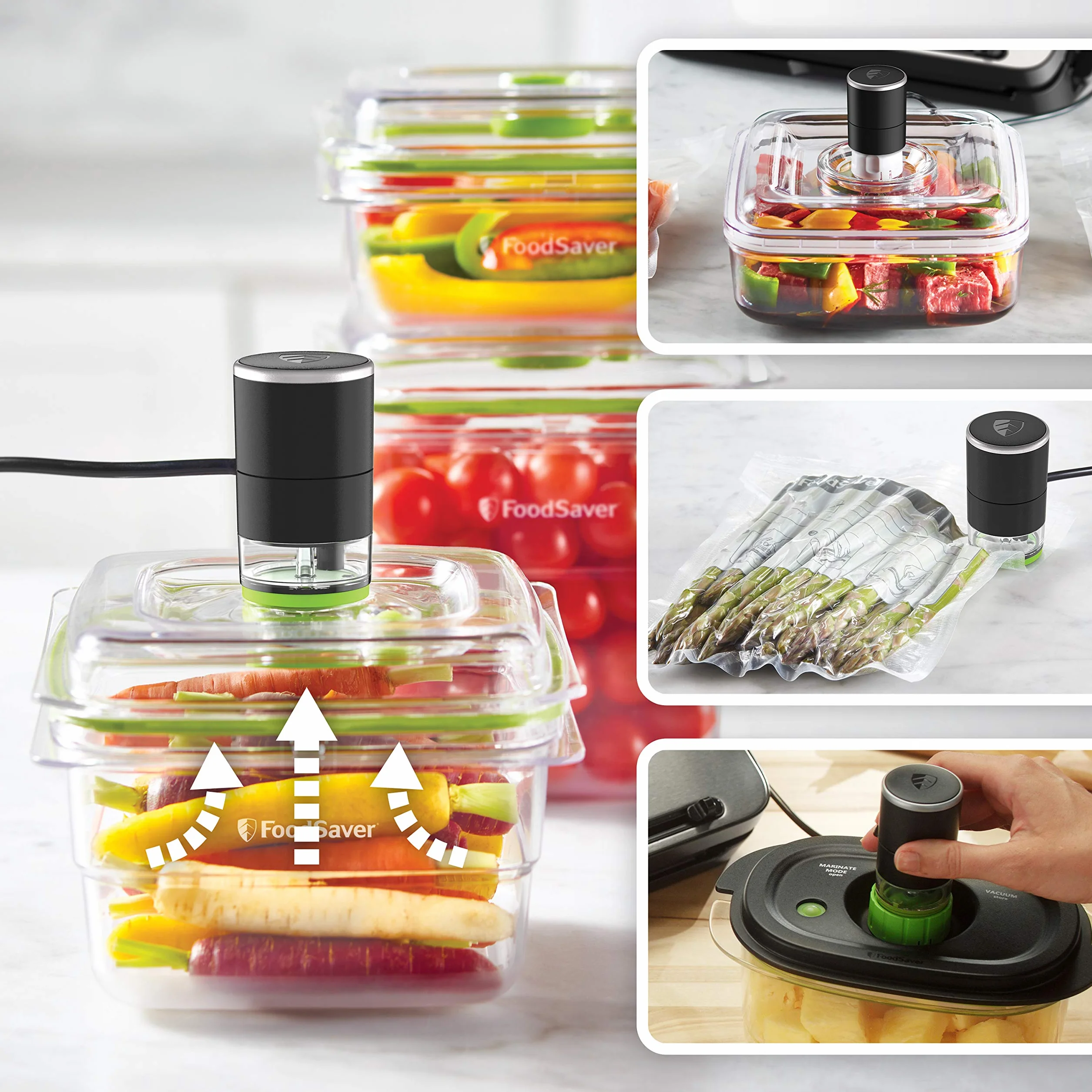 FoodSaver Machine Sous Vide Alimentaire VS3190X avec 1 rouleau, 4 sacs sous vide et 4 sacs zippés