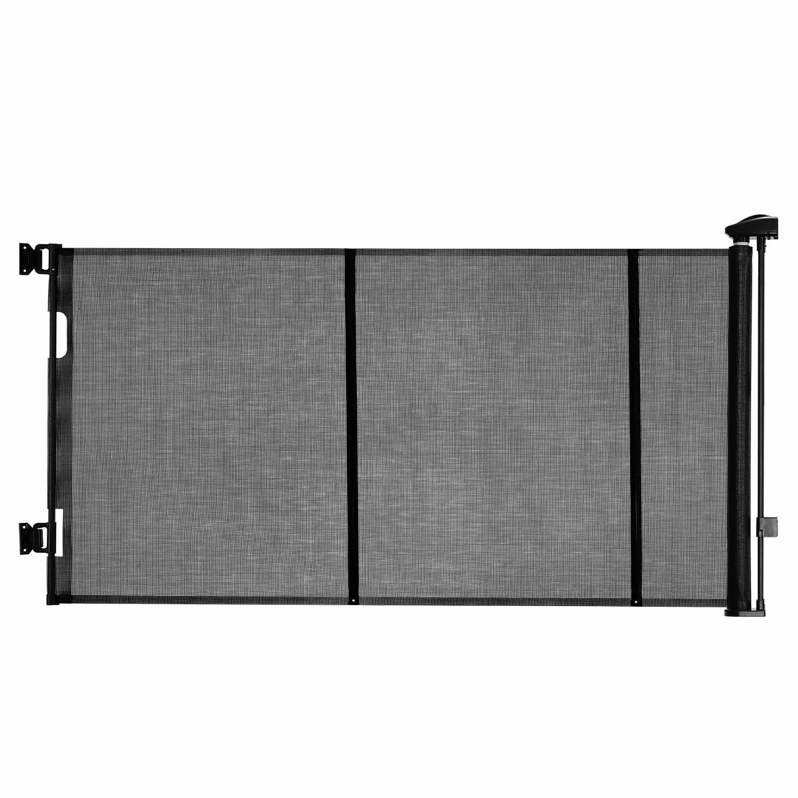 VEVOR Barrière de Sécurité Extensible 310 cm, Clôture Maille 79,5 cm, Barrière Rétractable Fibre de Verre, Noir