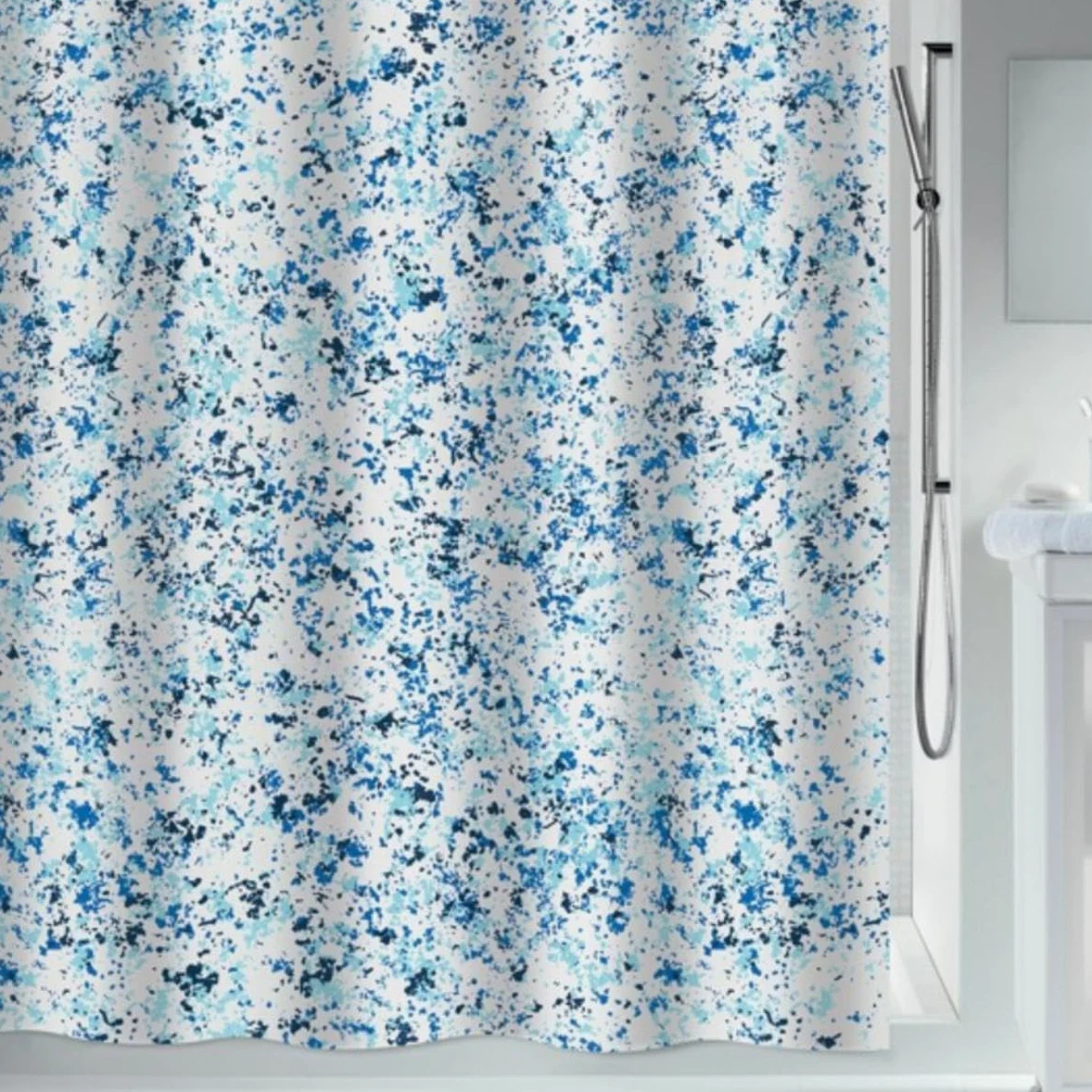Spirella Rideau de Douche Polyester Vision 240x180cm Bleu