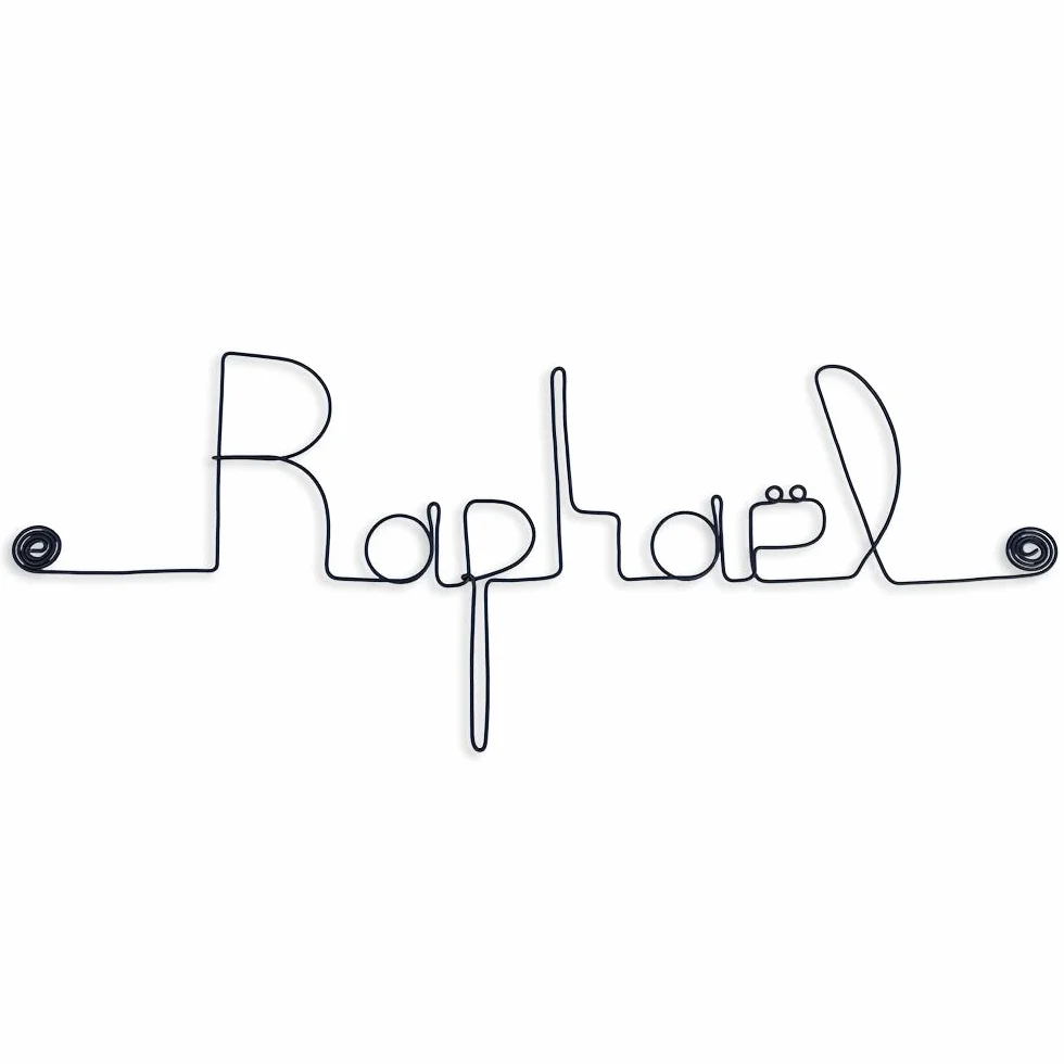 Prénom en fil de fer "Raphaël" - Autre prénom sur demande
