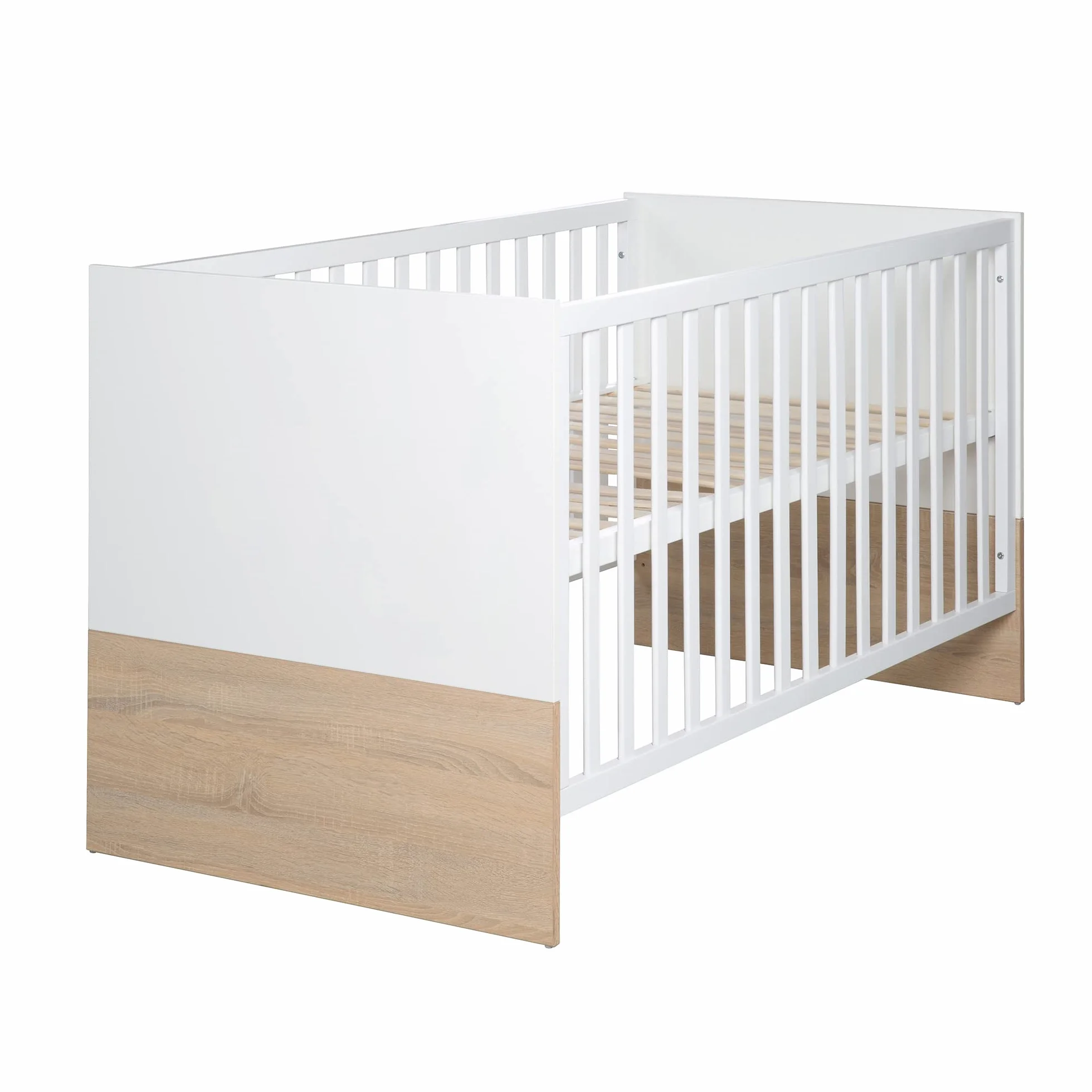 roba Chambre Bébé Duo Gabriella Lit Évolutif 70 x 140 cm Commode à Langer Meubles Certifiés EPH Blanc Décor Bois
