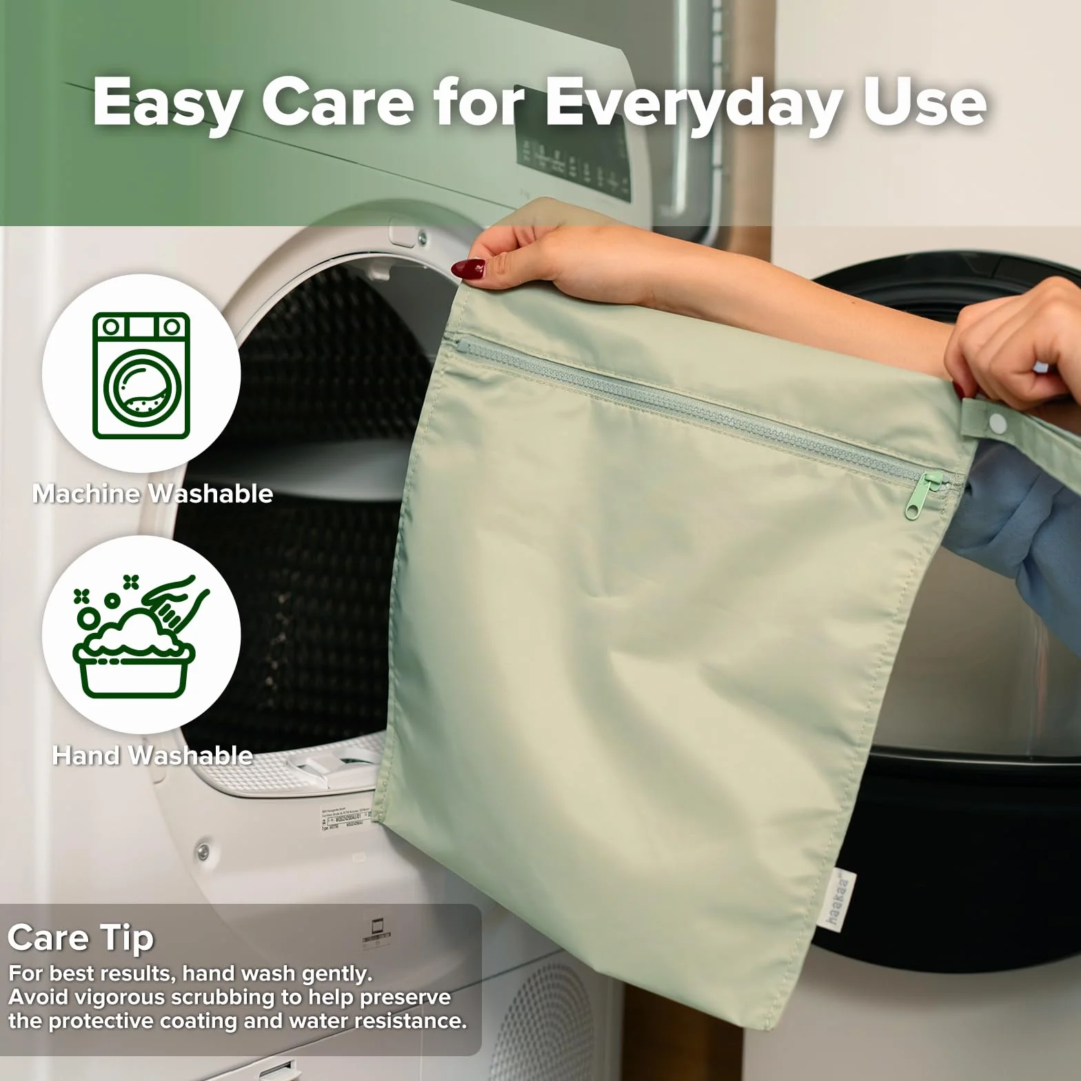 Haakaa Lot de 2 Sacs Imperméables pour Bébé, Sacs Humides/Secs pour Sac à Couches, Voyage