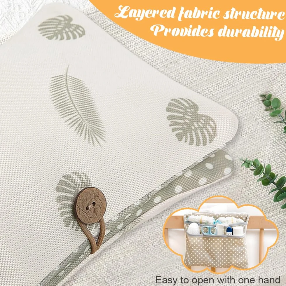 Sac à Couches Lavable 2 en 1 Bébé Trousse de Maquillage Organisateur à Langer Pliable