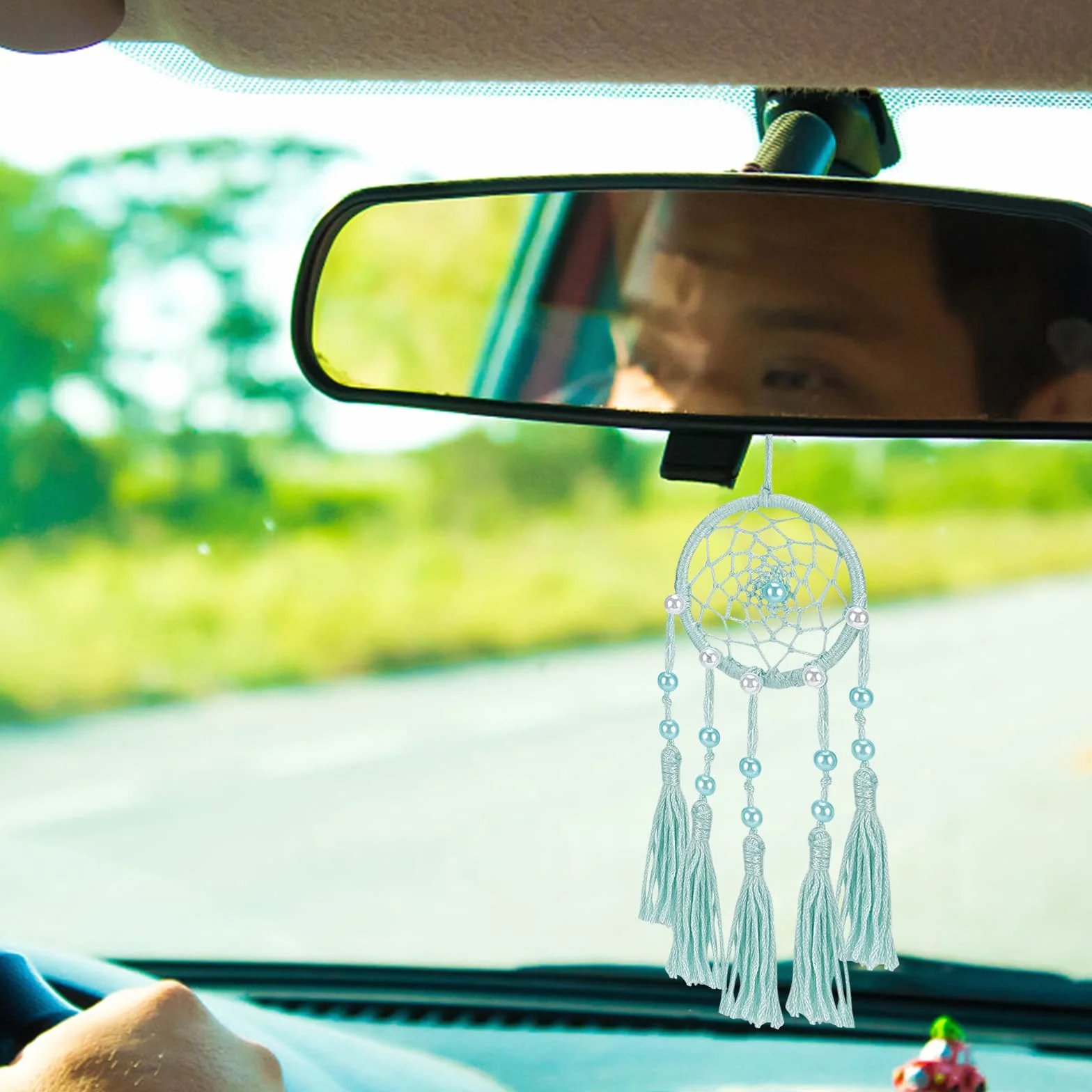 Kit attrape-rêves à faire soi-même Lot de 6 mini attrape-rêves pour sac pendentif porte-clés miroir voiture