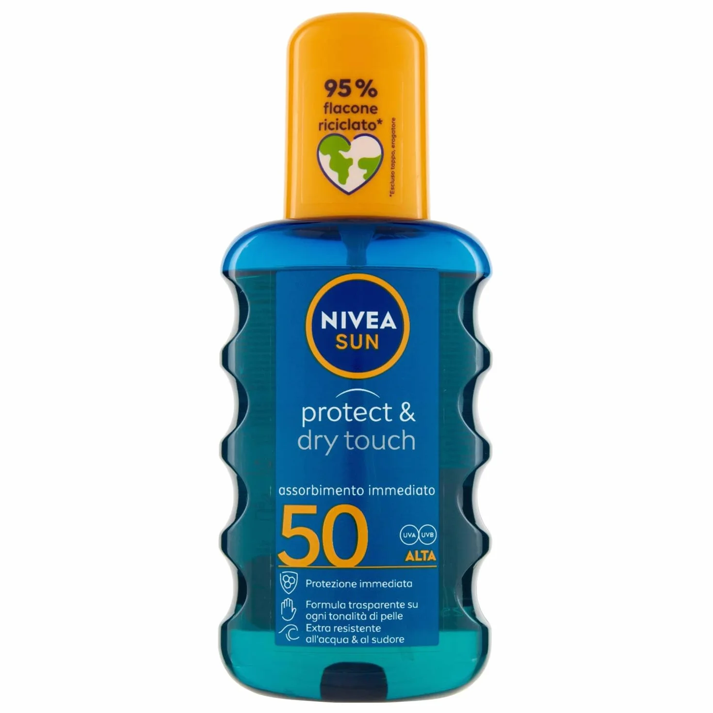 NIVEA SUN Protect & Dry Touch FP 50 Crème solaire 50 transparente hydrofuge 200 ml