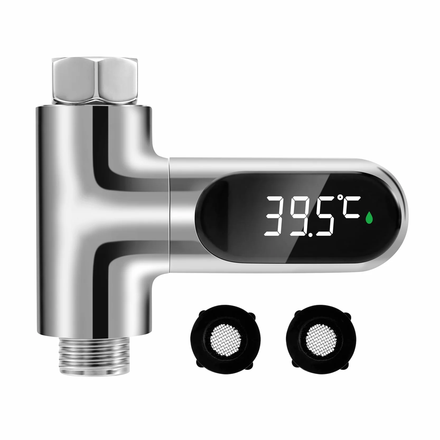 Thermomètre de bain LED auto-générateur pour douche