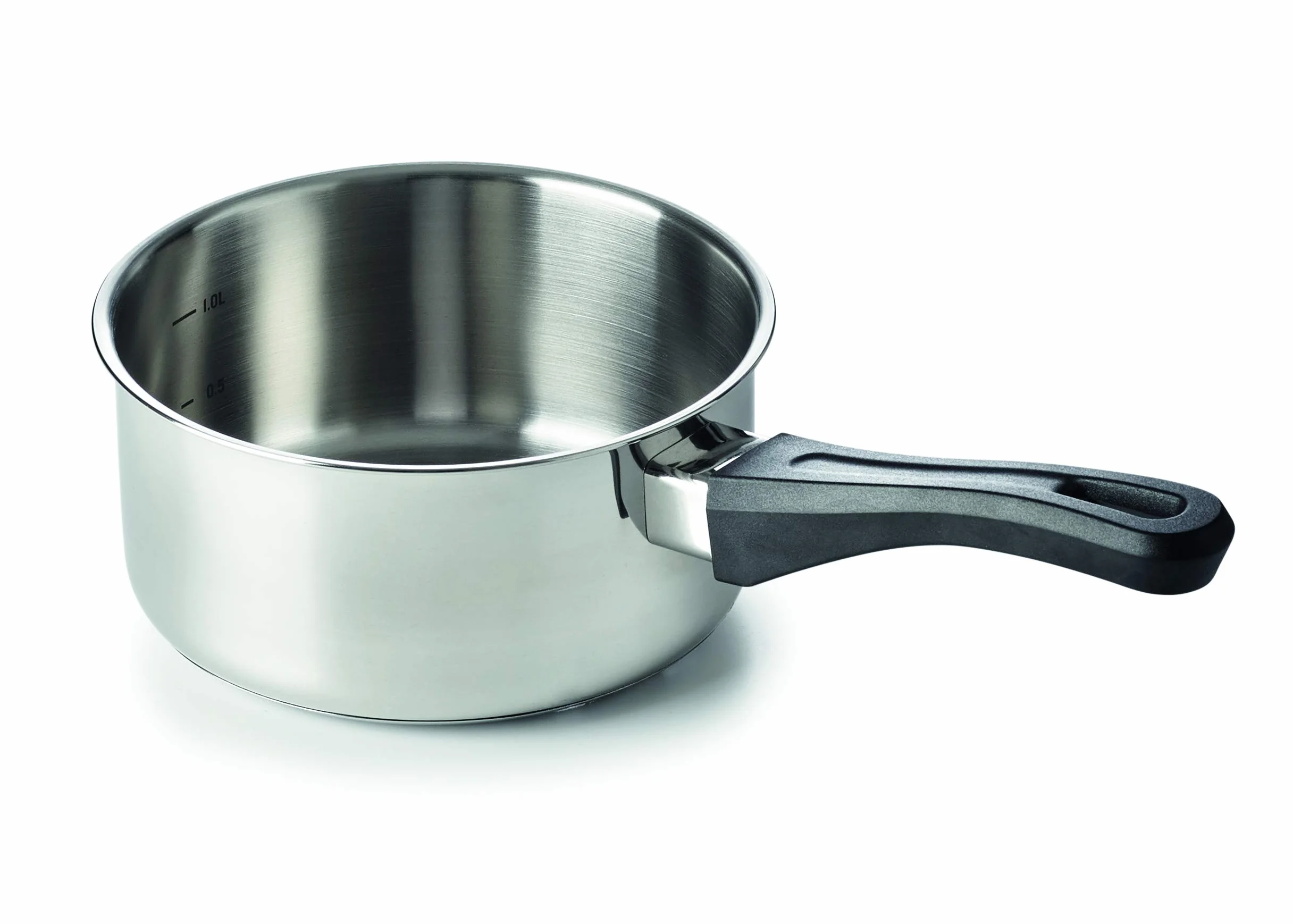 Beka Polo Casserole Inox 18/10 12 cm Poêle Sans PFAS Fond 3 Couches Tous Feux Induction Argent