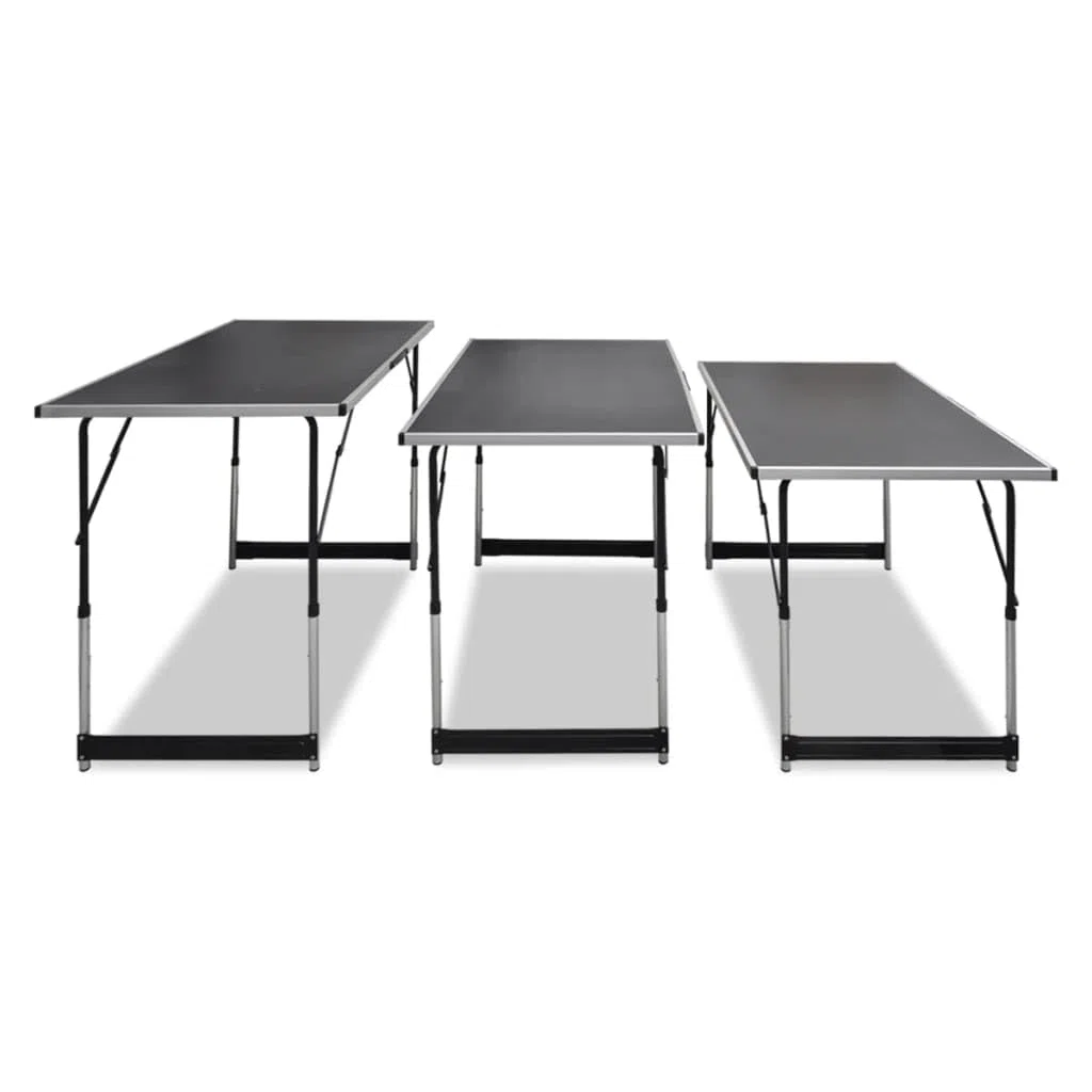 Lot de 3 tables à tapisser pliables et réglables en hauteur