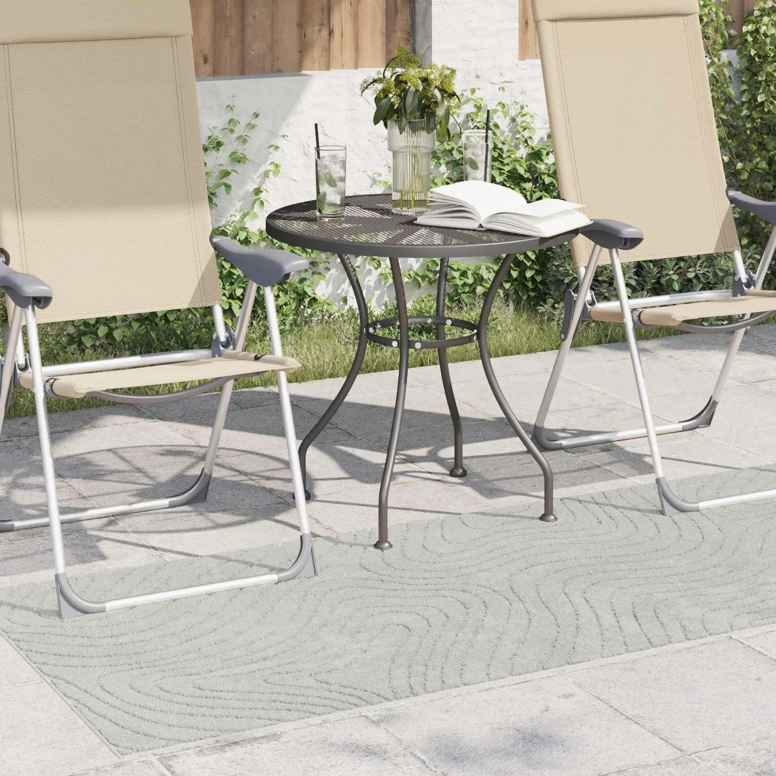 Tapis de Surface PALMERAS Vert 80 x 150 cm Polyester Doux antidérapant Lavable Moelleux pour Salon Couloir intérieur extérieur décoration Moderne Confortable