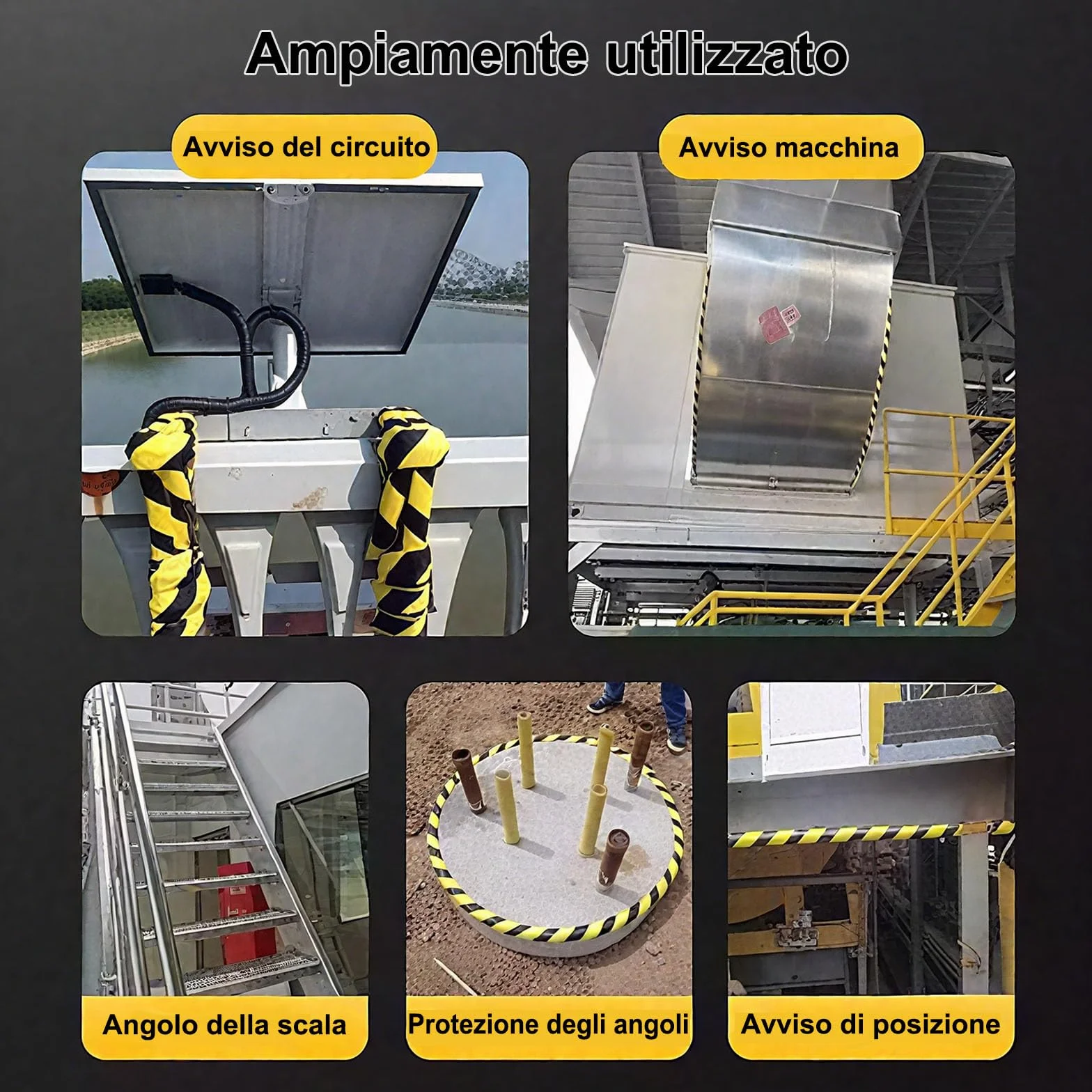 Mousse Protection en Caoutchouc, Coins de Protection Angles Jaune et Noire en Forme de L, 5M Autocollante Antichoc