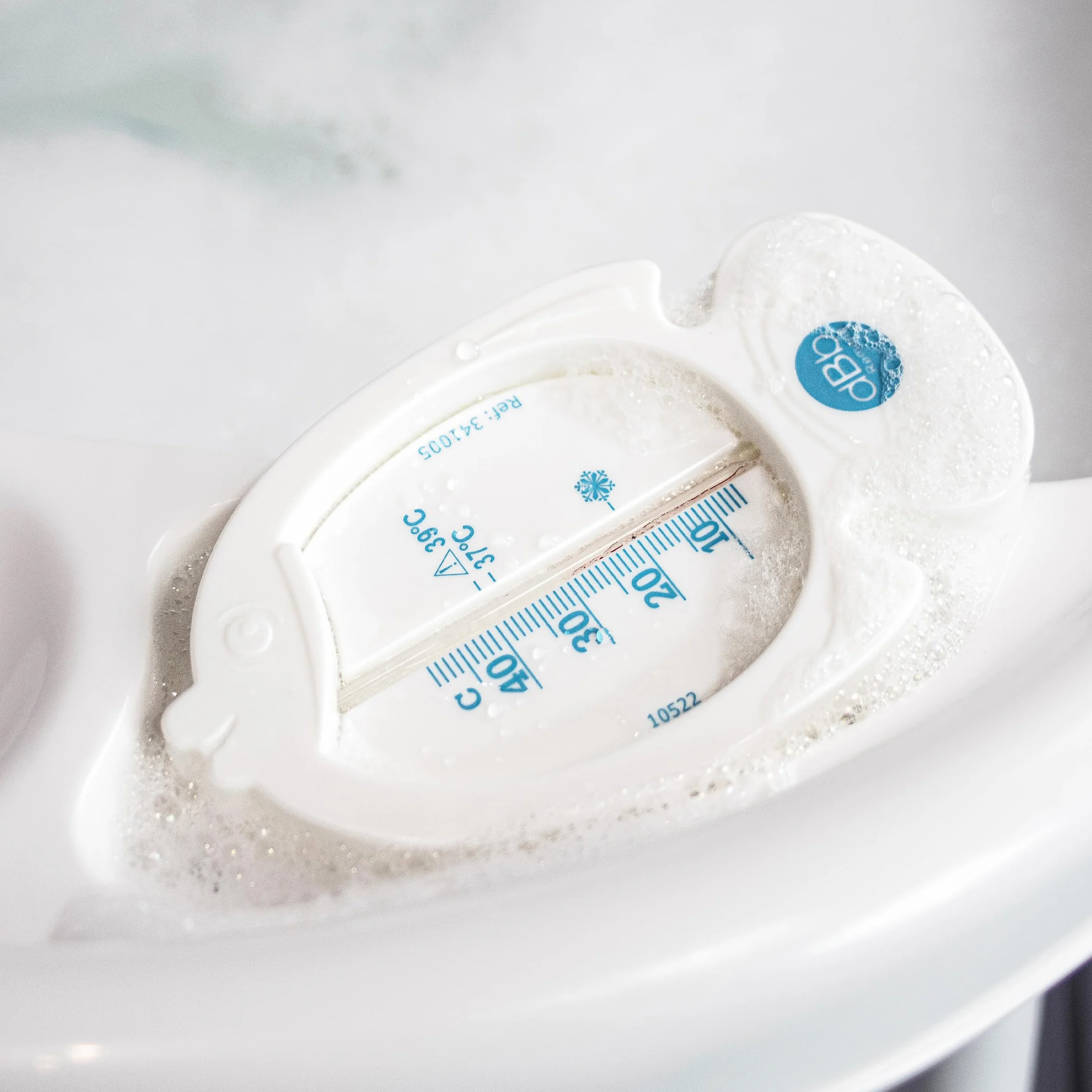Thermomètre Bain Bébé Poisson Flottant Sans Mercure Blanc