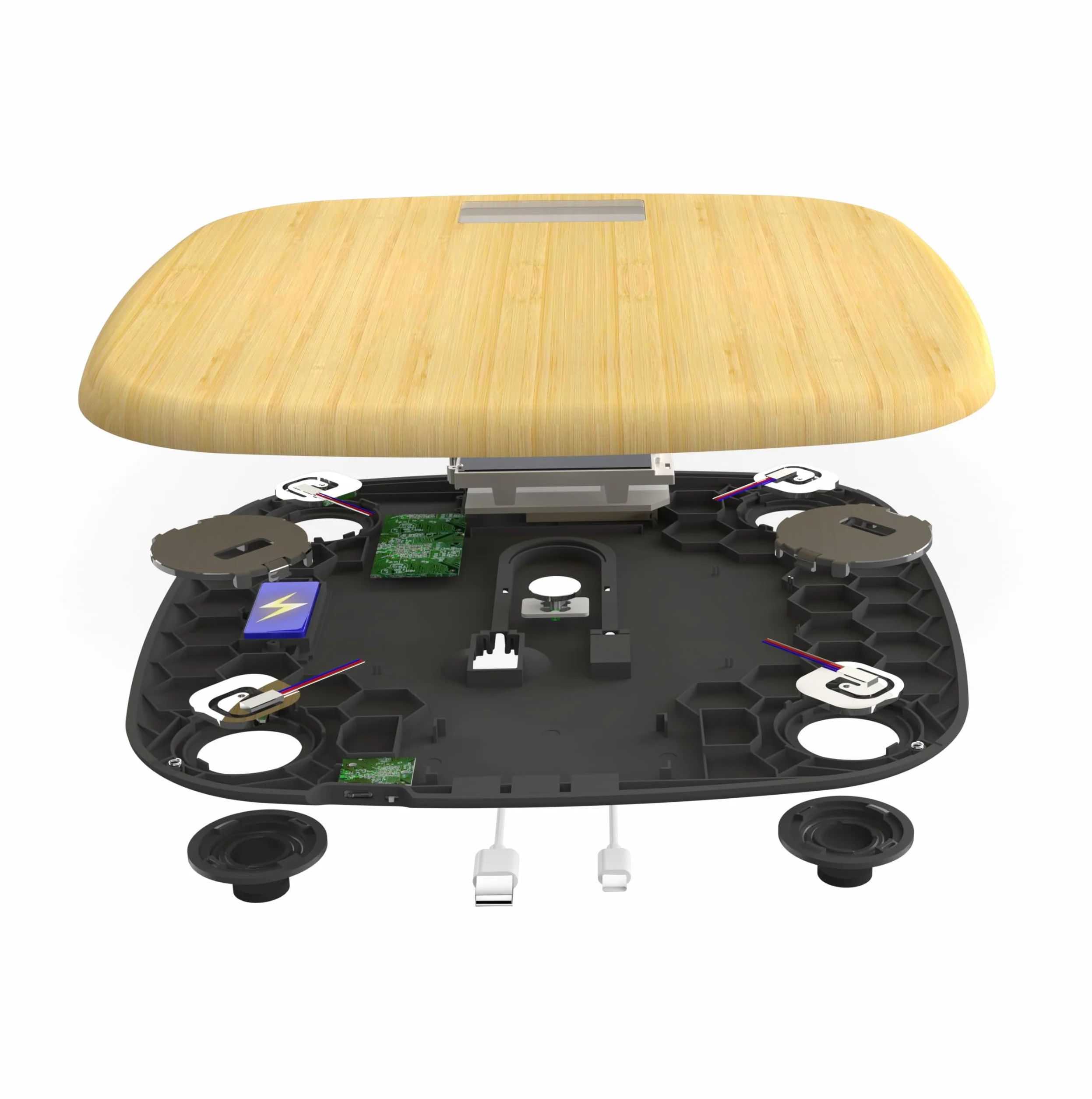 Pèse personne Little Balance Soft Bambou USB Beige