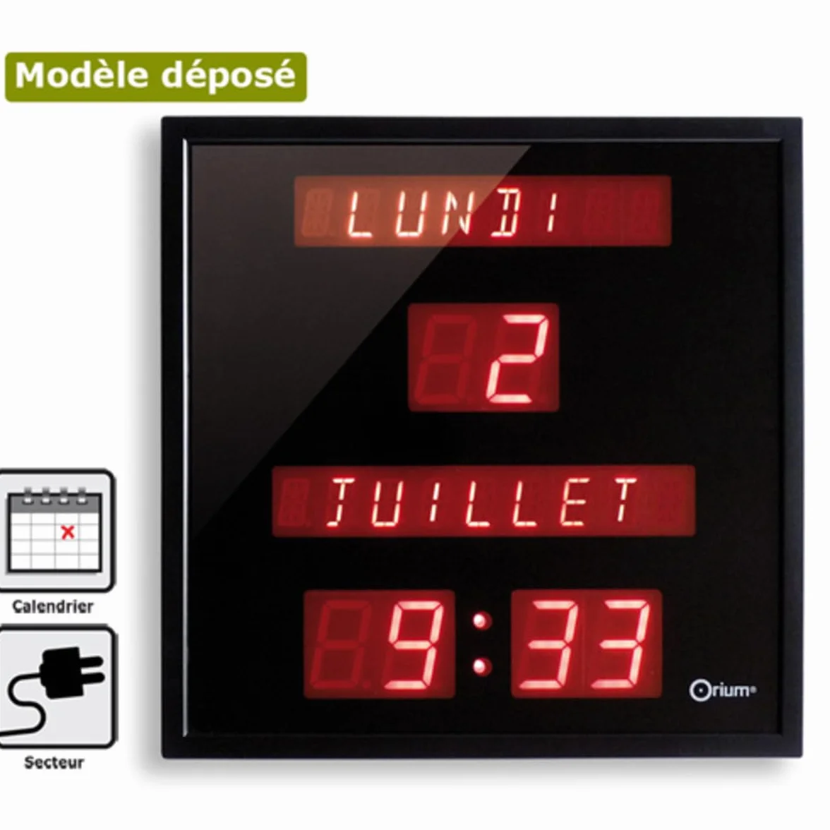 Orium Horloge à Date Digitale