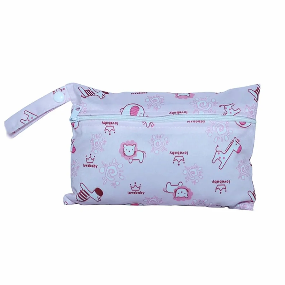 Sac à langer imperméable mini motif animal coloré 22x15 cm pour bébé natation voyages plage
