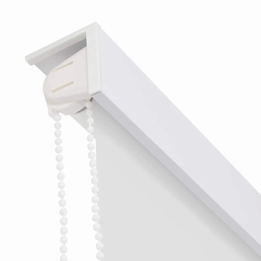 Rideau de Douche à Rouleau Store, résistant à l'eau, séchage Rapide et Facile à Nettoyer, Blanc (à moitié Transparent), 140x240 cm
