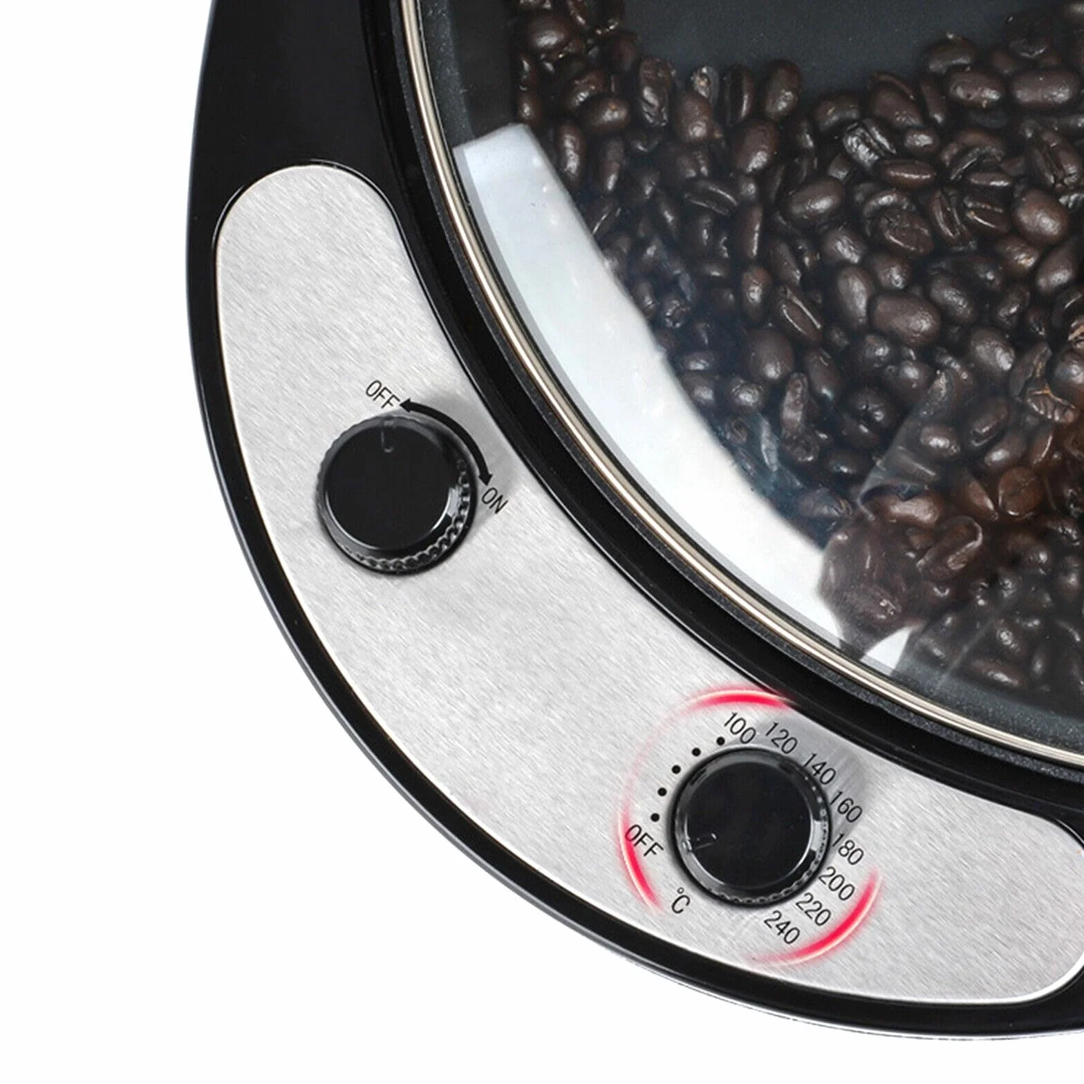 Baker Torréfacteur à café électrique 800 g 1200 W 0-240 °C anti-adhésif