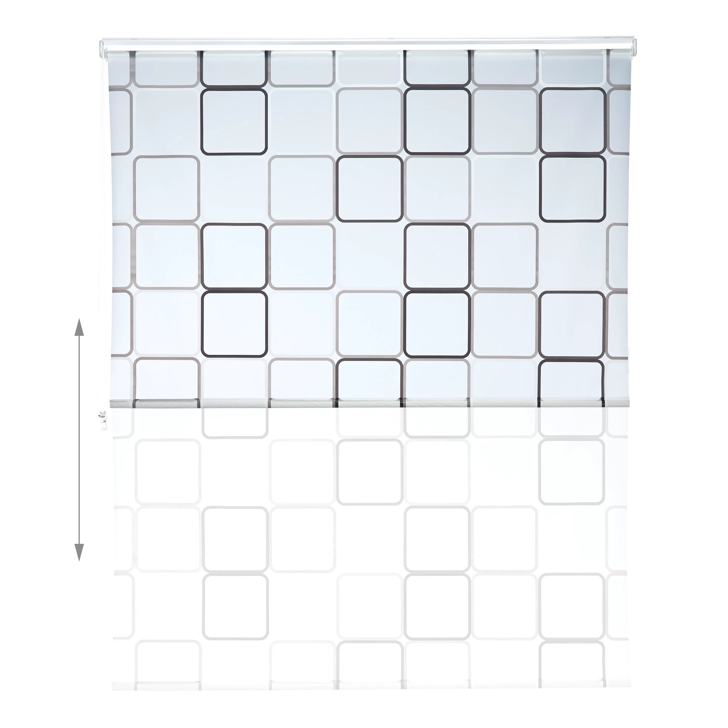 Relaxdays 10026666_1049 Carré, 160x240 cm, Rideau de douche, baignoire bain store, fixation plafond, semi-transparent, PVC, plastique, aluminium, 240 x 160 x 5 cm
