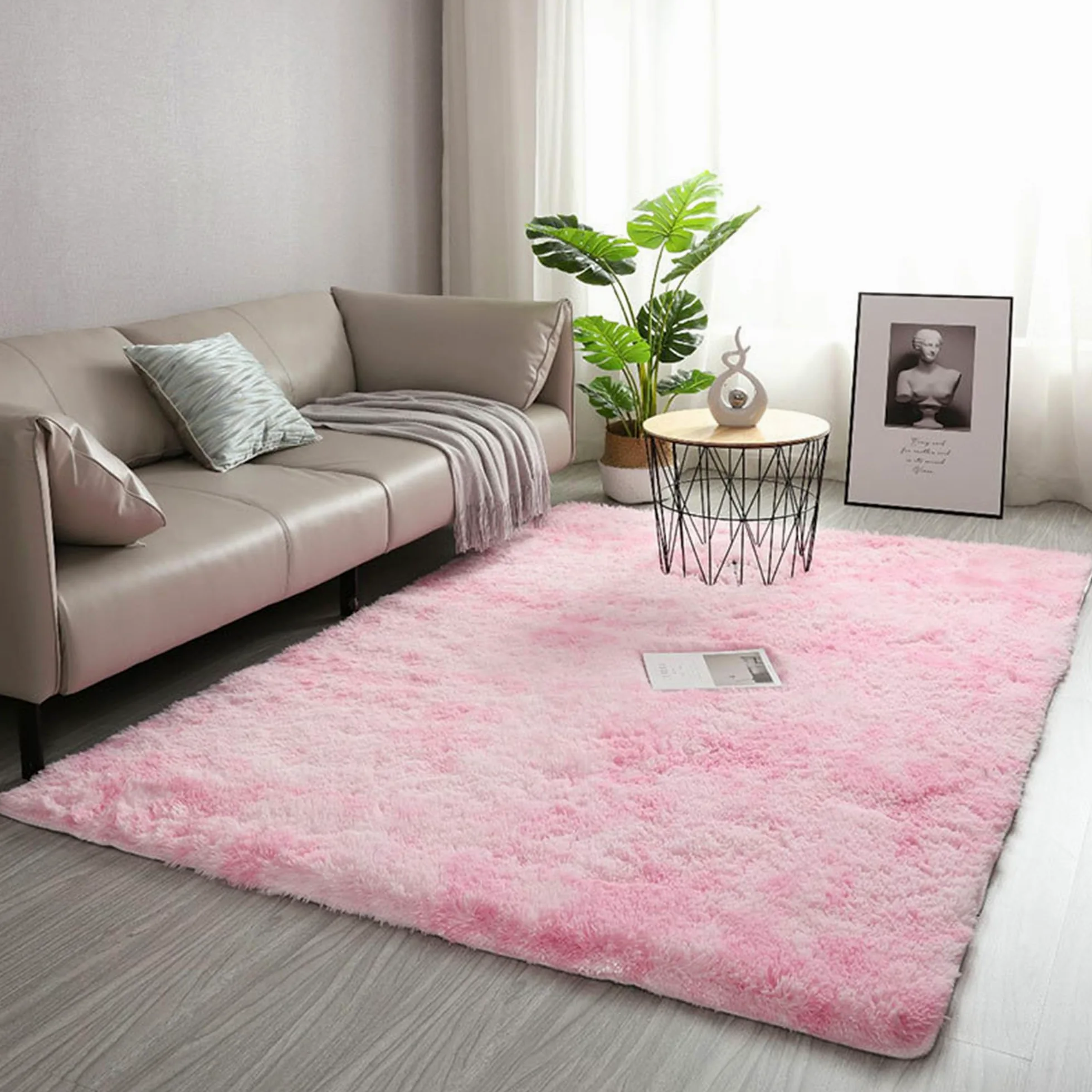 Tapis de salon, grande taille et doux pour chambre à coucher avec revers antidérapant durable, tapis de sol pour chambre d'enfant, de bébé, cuisine, salon, chambre à coucher, 200 x 250 cm